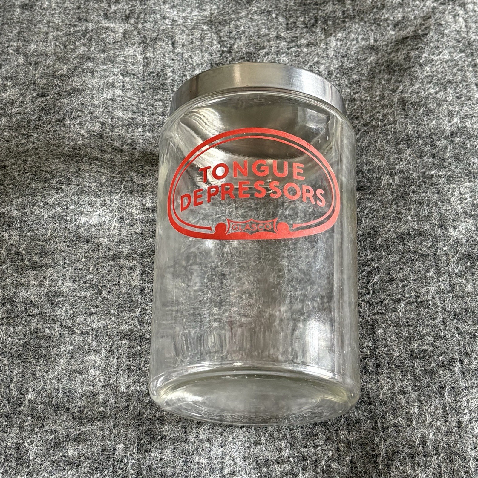 Vintage Kalon by Profex Applicators Medical Apothecary Glass Jar Lid USA