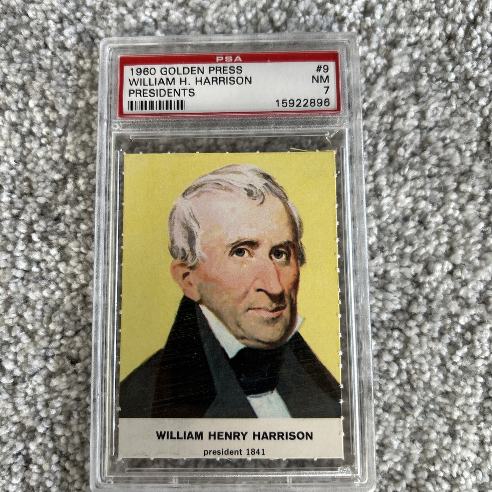1960 GOLDEN PRESS PRESIDENTS 9 WILLIAM H. HARRISON PSA 7 1960 GOLDEN PRESS PRESIDENTS 9 WILLIAM H. HARRISON PSA 7