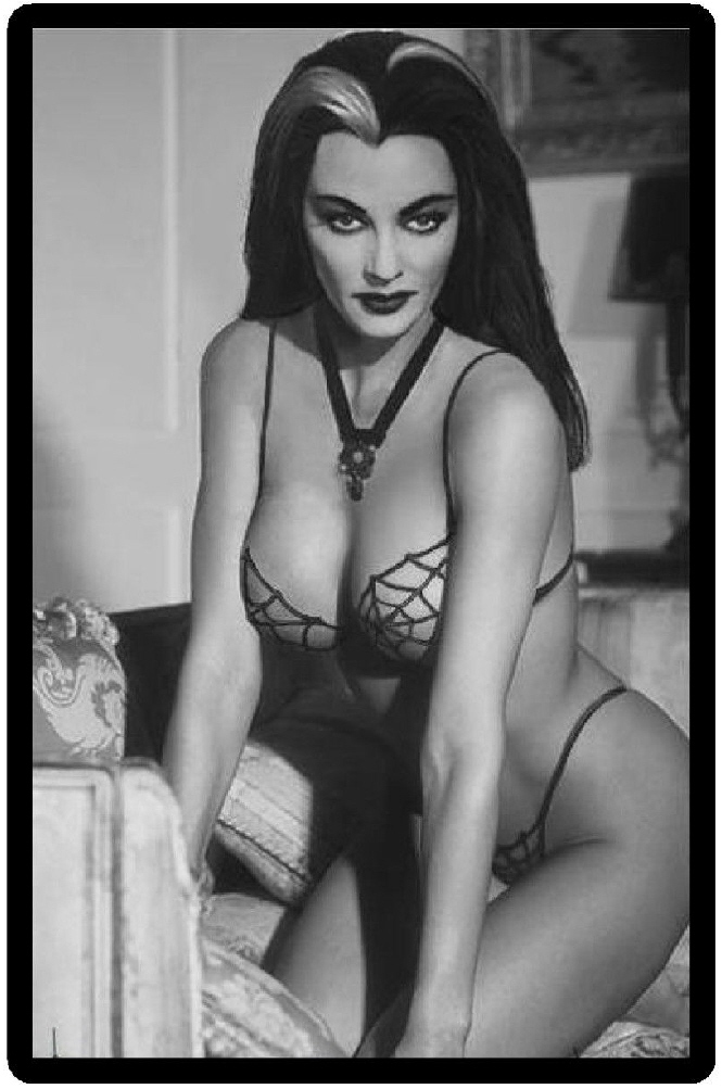 Sexy Lily Munster Pinup Refrigerator Magnet 