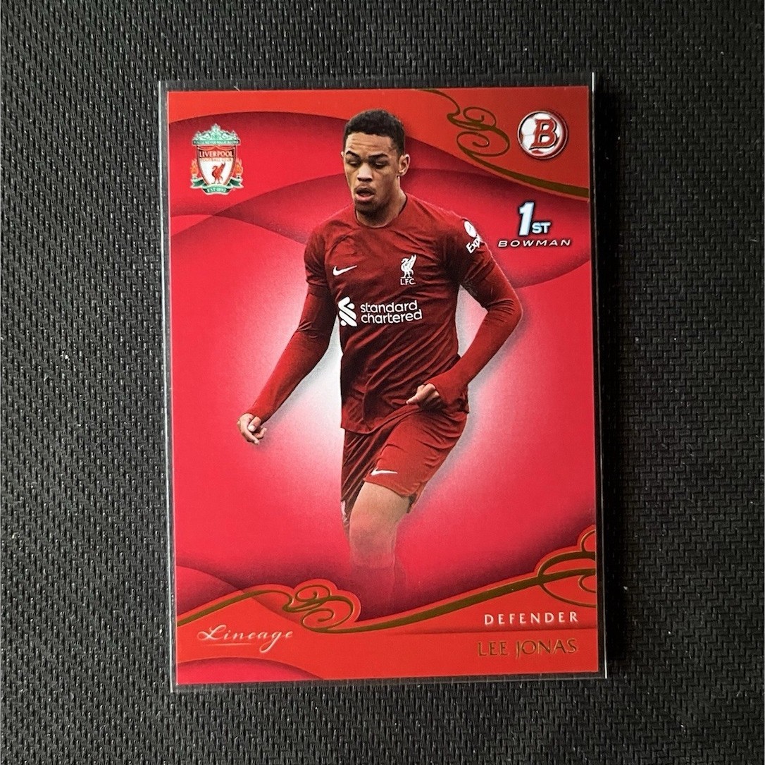 Topps Lineage Lee Jonas Defender Football 1st Bowman Liverpool #07 /5 2023