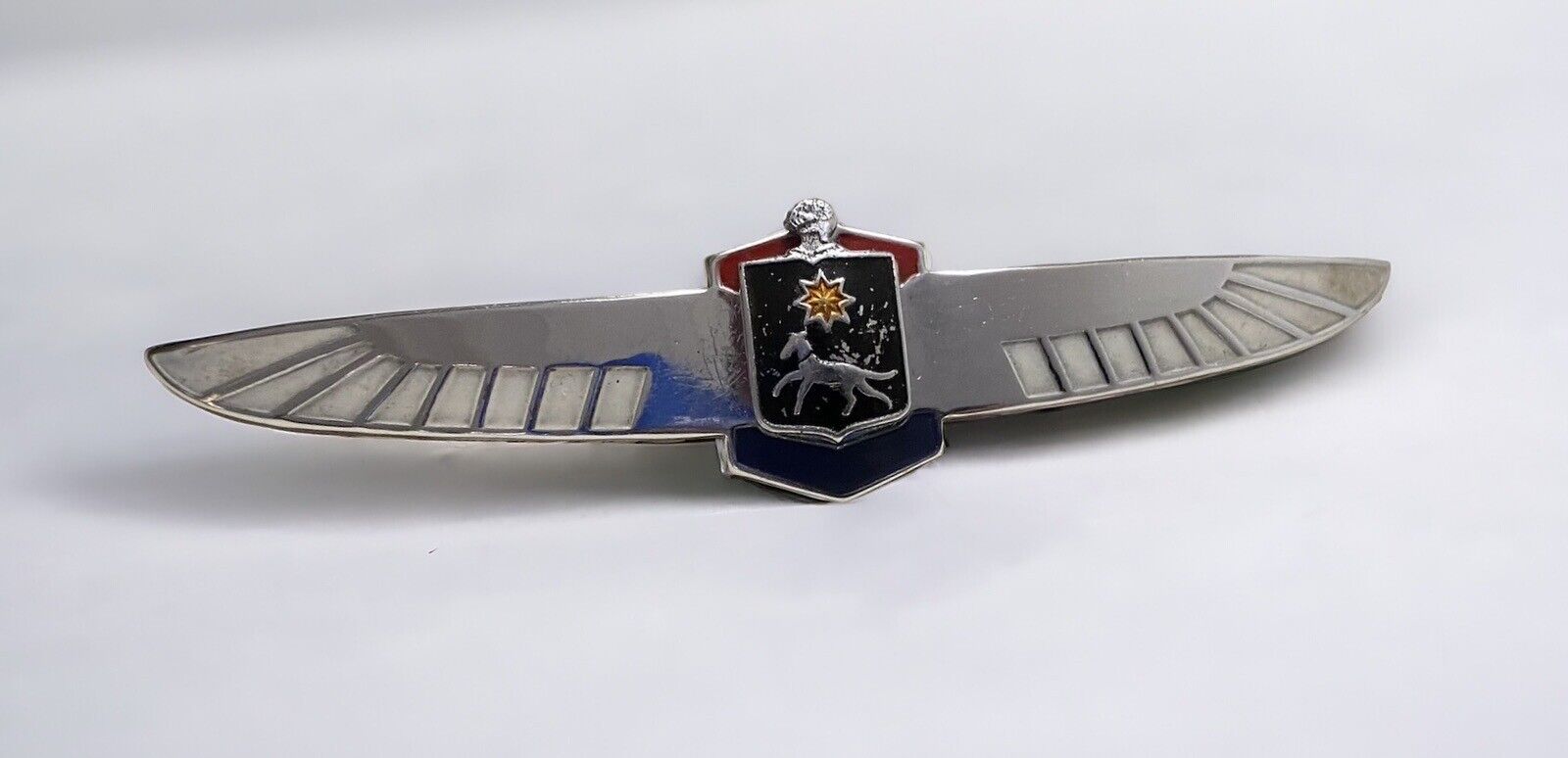 1939 LaSalle Grille Badge Emblem Winged Center Crest Original 5.75