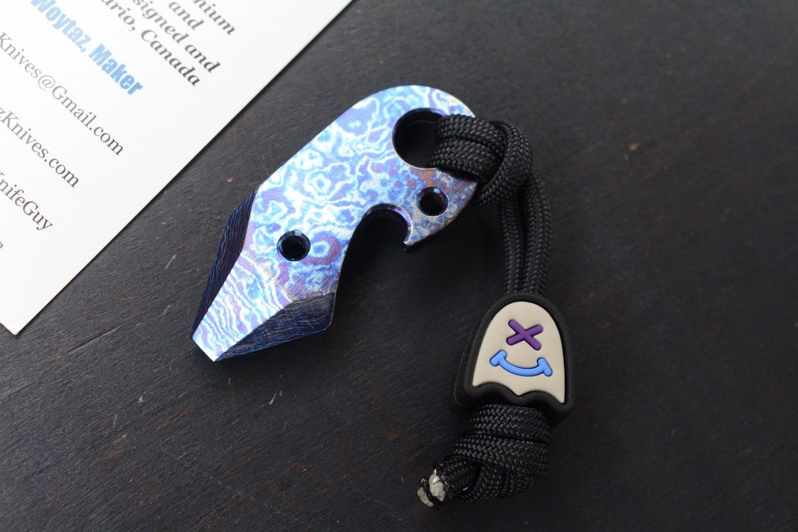 RARE JW Knife & Tool Timascus Pry Opener w/ B/W Wkrmn Ghost & COA Re Playge
