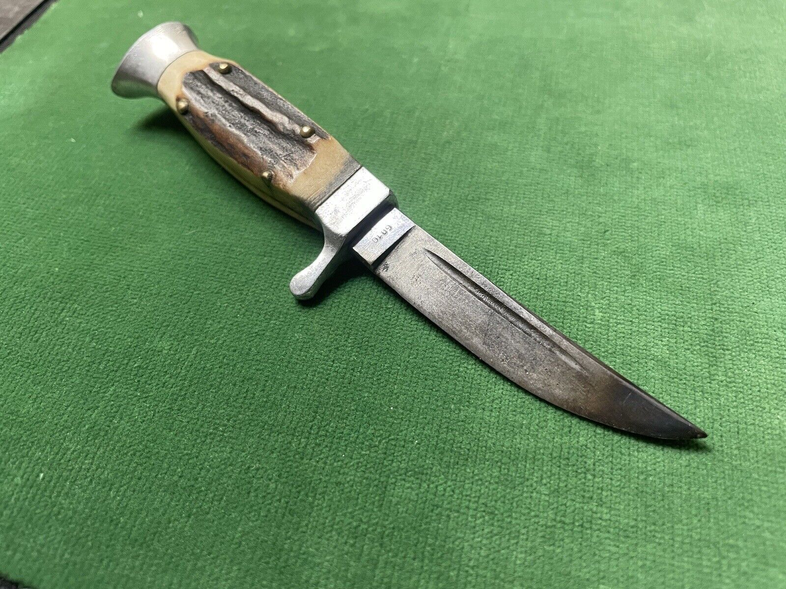 Vintage W. Clauberg Solingen, Germany Stag Handle Mini EDC 5” Boot Knife 🔥