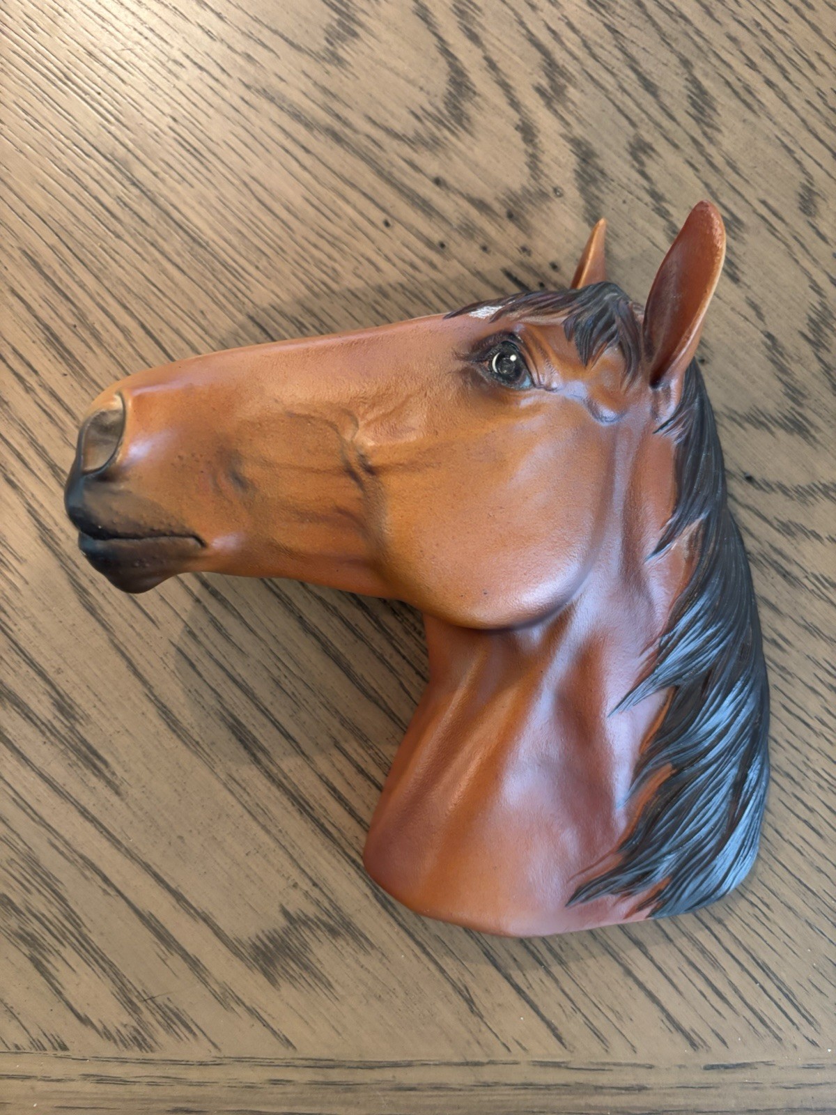 VIntage Bay horse head Fraser Art Wall plaque 1966
