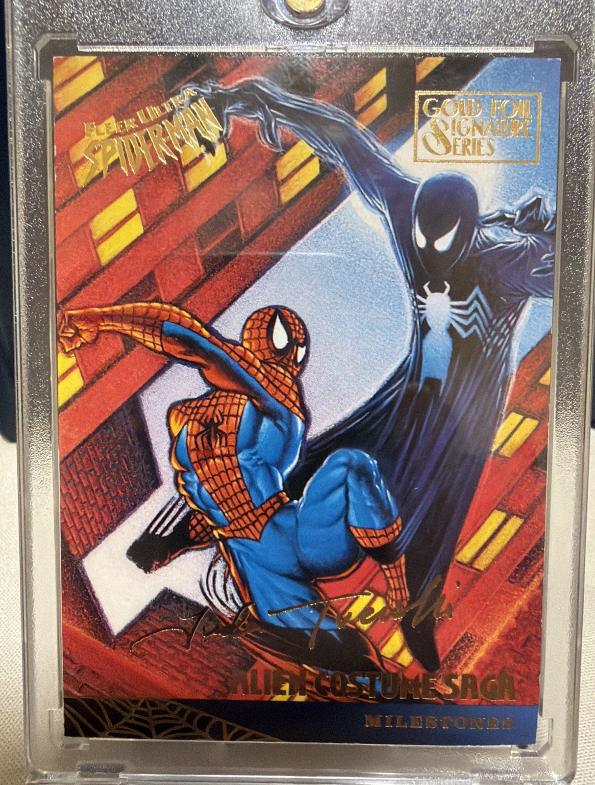 1995 Marvel Spider-Man Venom Gold Alien Limited Parallel Rare Vintage POP🔥 1995 Marvel Spider-Man Venom Gold Alien Limited Parallel Rare Vintage POP🔥