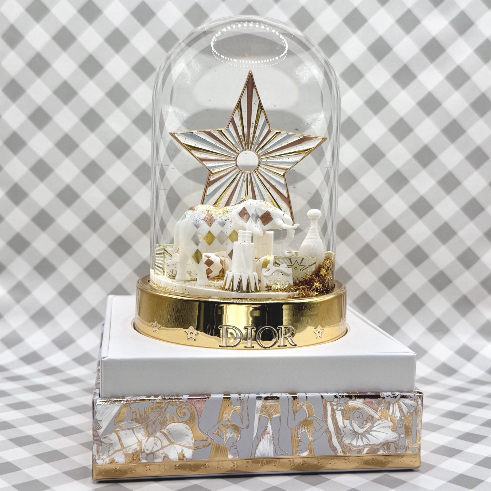 DIOR Snow Globe Circus of Dreams 2025 Platinum Holiday Gift ••NEW IN BOX••🎁
