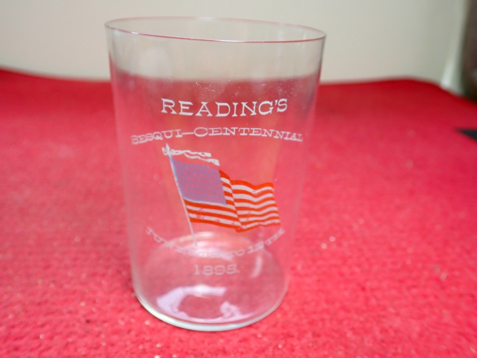 Antique 1898 Rare Reading Pennsylvania Sesqui-Centennial Souvenir Tumber Antique 1898 Rare Reading Pennsylvania Sesqui-Centennial Souvenir Tumber