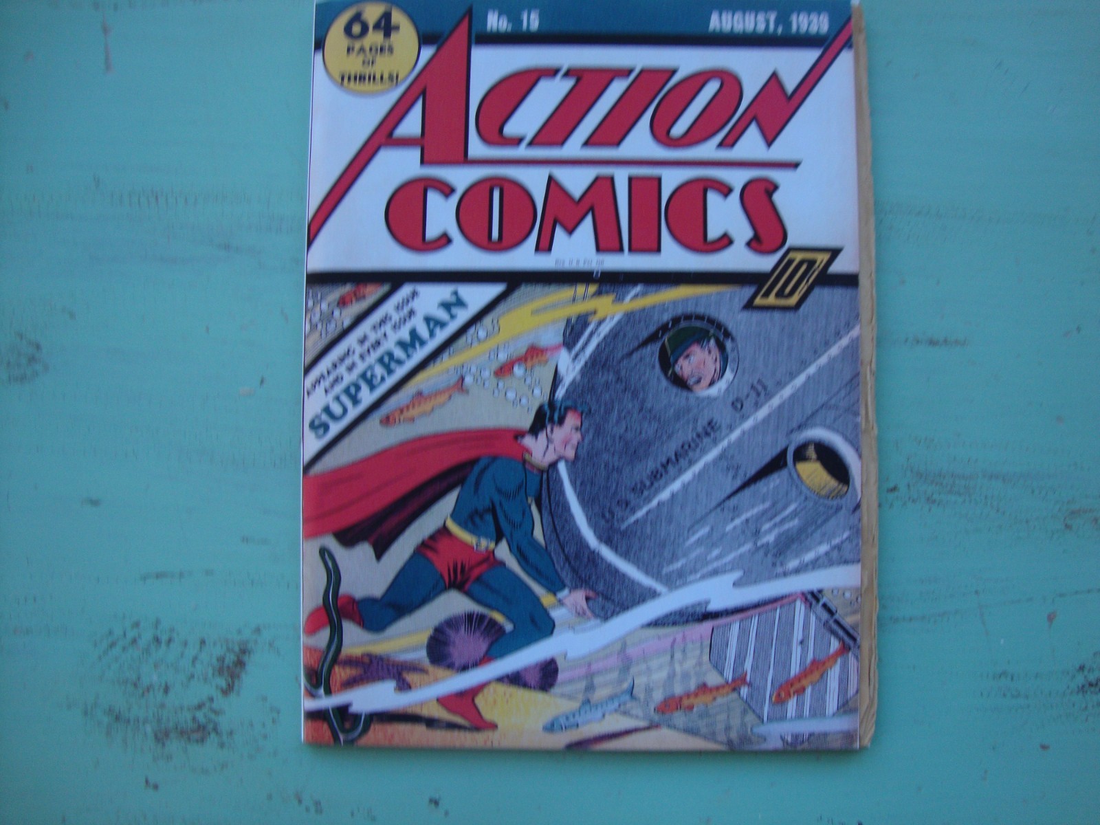 Action Comics #15, August, 1939 - NG - Coverless w/a repro. cover