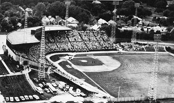An aerial view of Rosenblatt Stadium home of College World Series - Old Photo