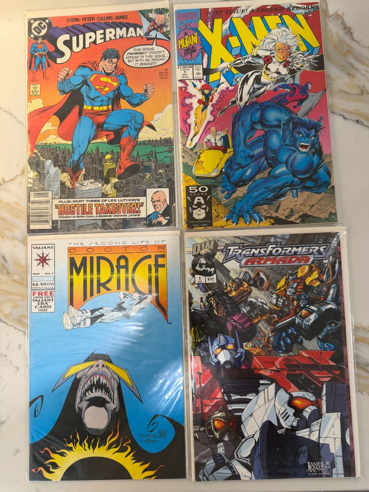 X-Men #1 (1991) Jim Lee Cover + Transformers + Superman + Doctor Mirage (Lot 4)