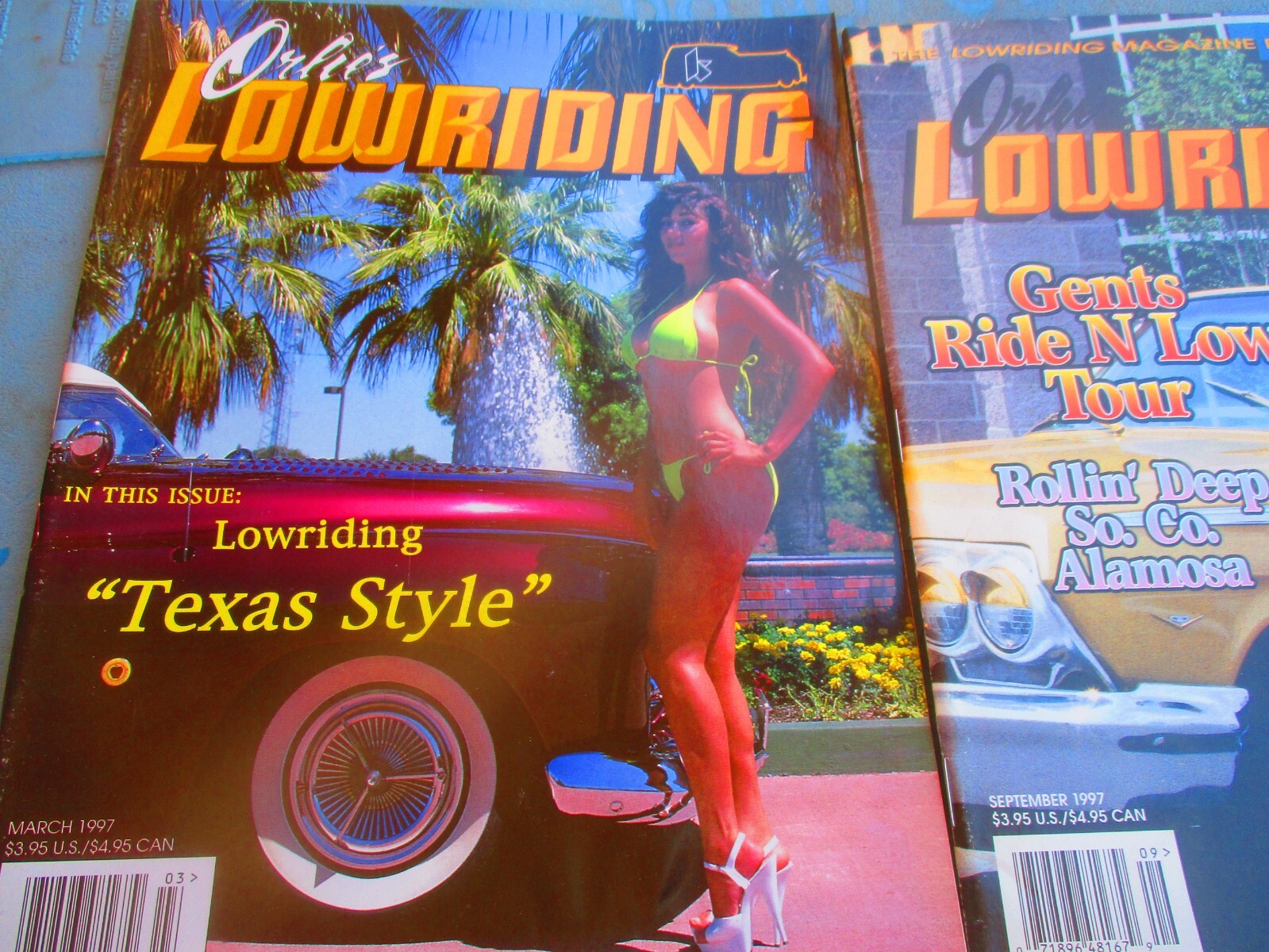 ORLIE\'S LOWRIDING MAGAZINE MARCH 1997 LOW RIDER TEXAS STYLE