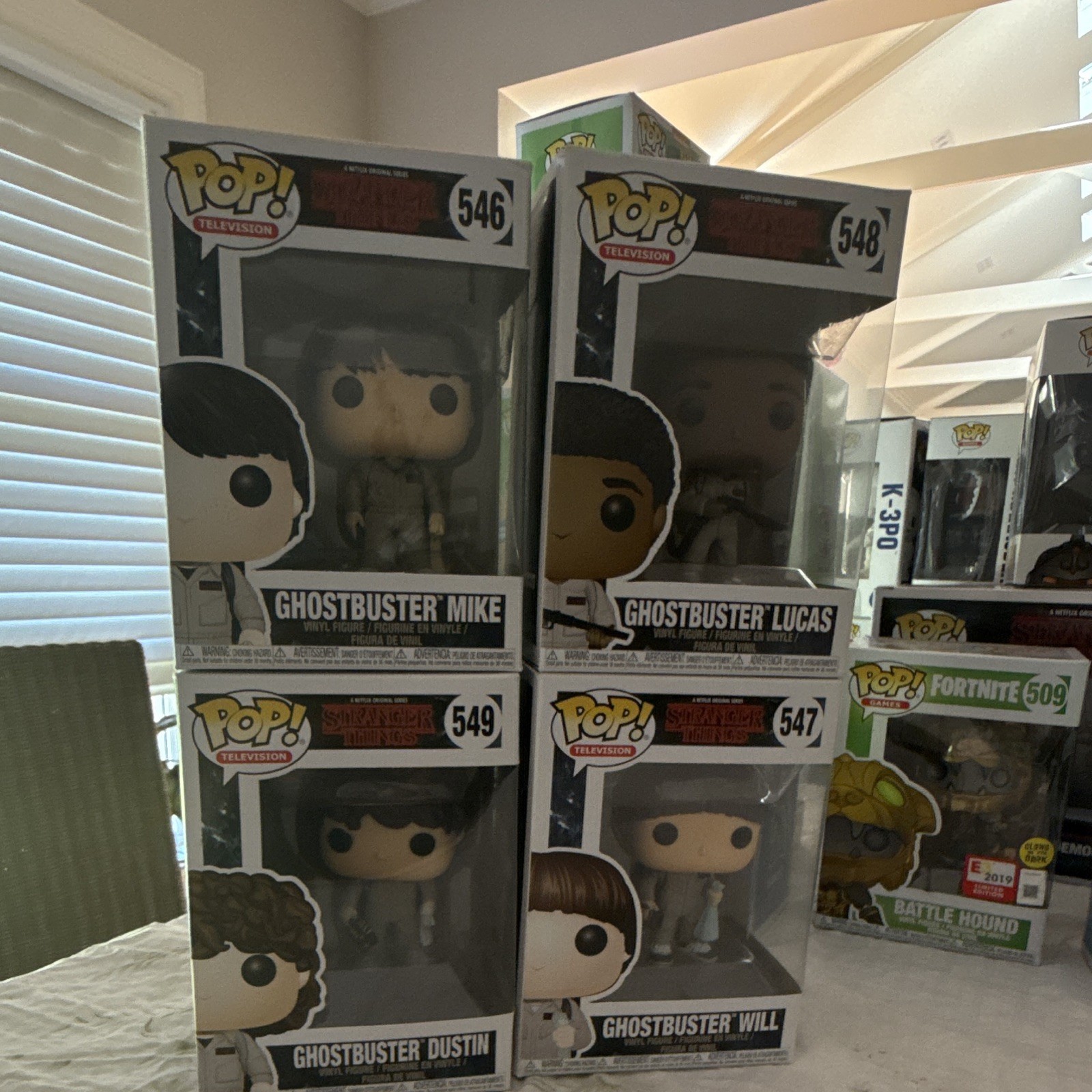 Funko Pop Stranger Things Mike Lucas Dustin Will 4PK