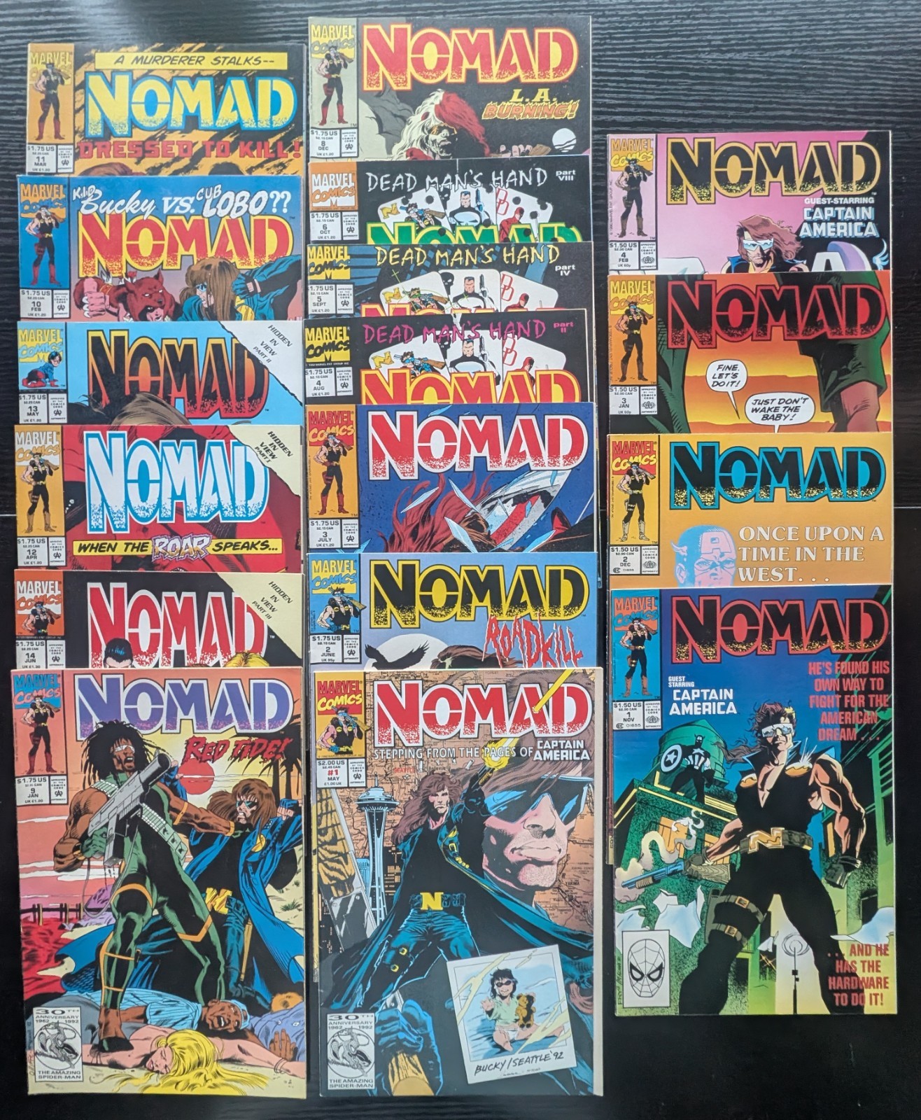 Nomad Marvel Comics 17 Issue Lot 1990 #1-4 Complete 1992 #1-6 8-14