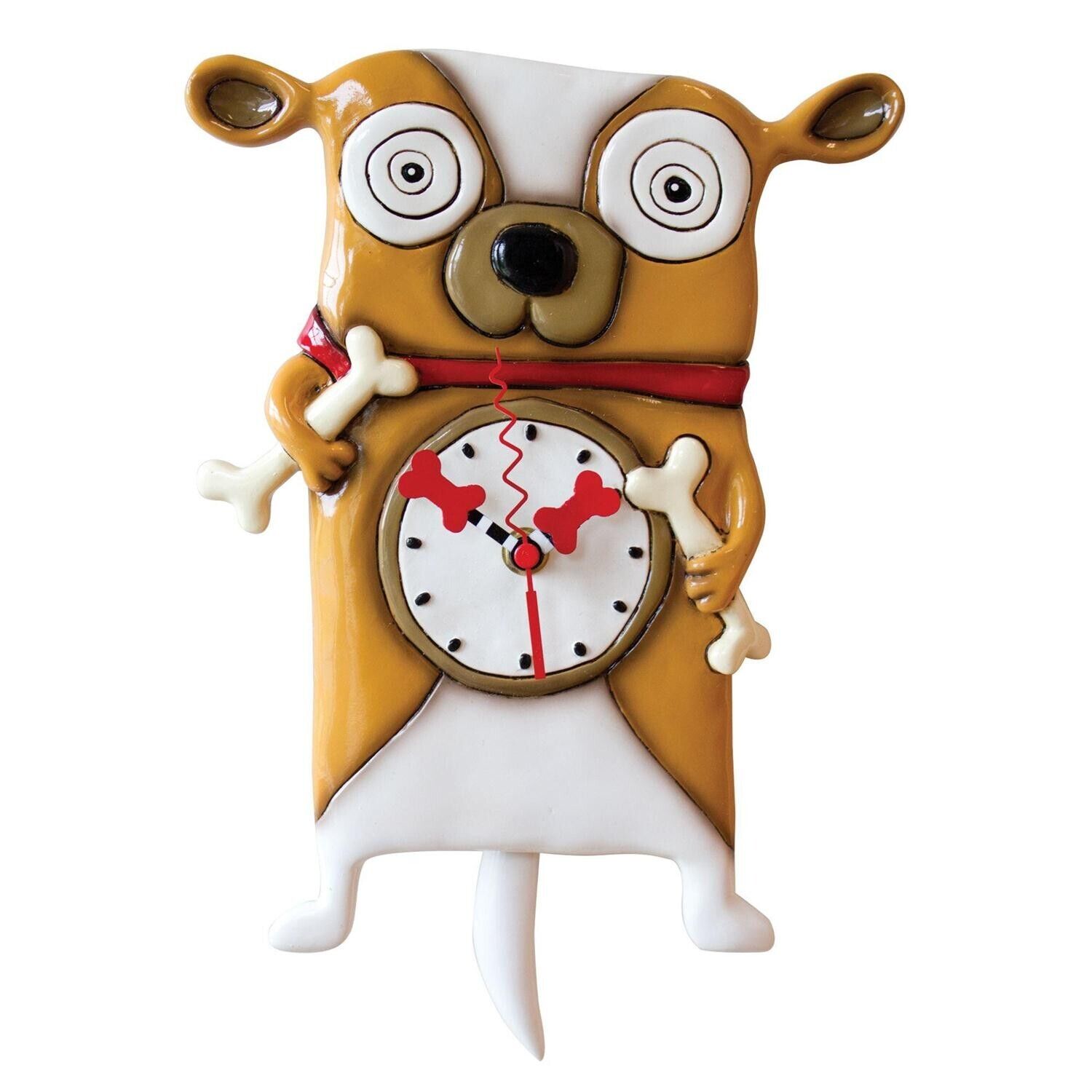 Allen Design Studio Wall Clock: Roofus Dog, Item# P1290
