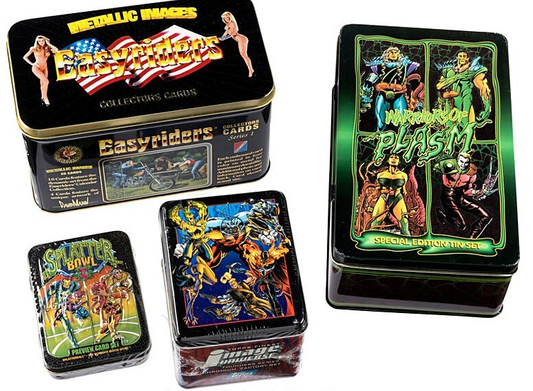 1993, 1994 & 1995 Special Edition Tin Set Defiant Cards Complete, EASY RIDER, ++
