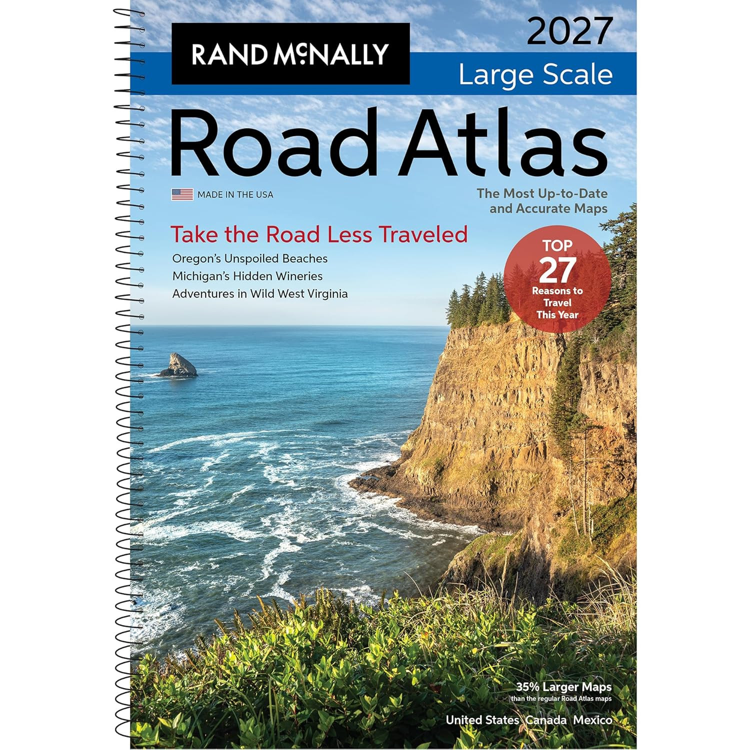 Rand Mcnally 2027 Large Scale Road Atlas