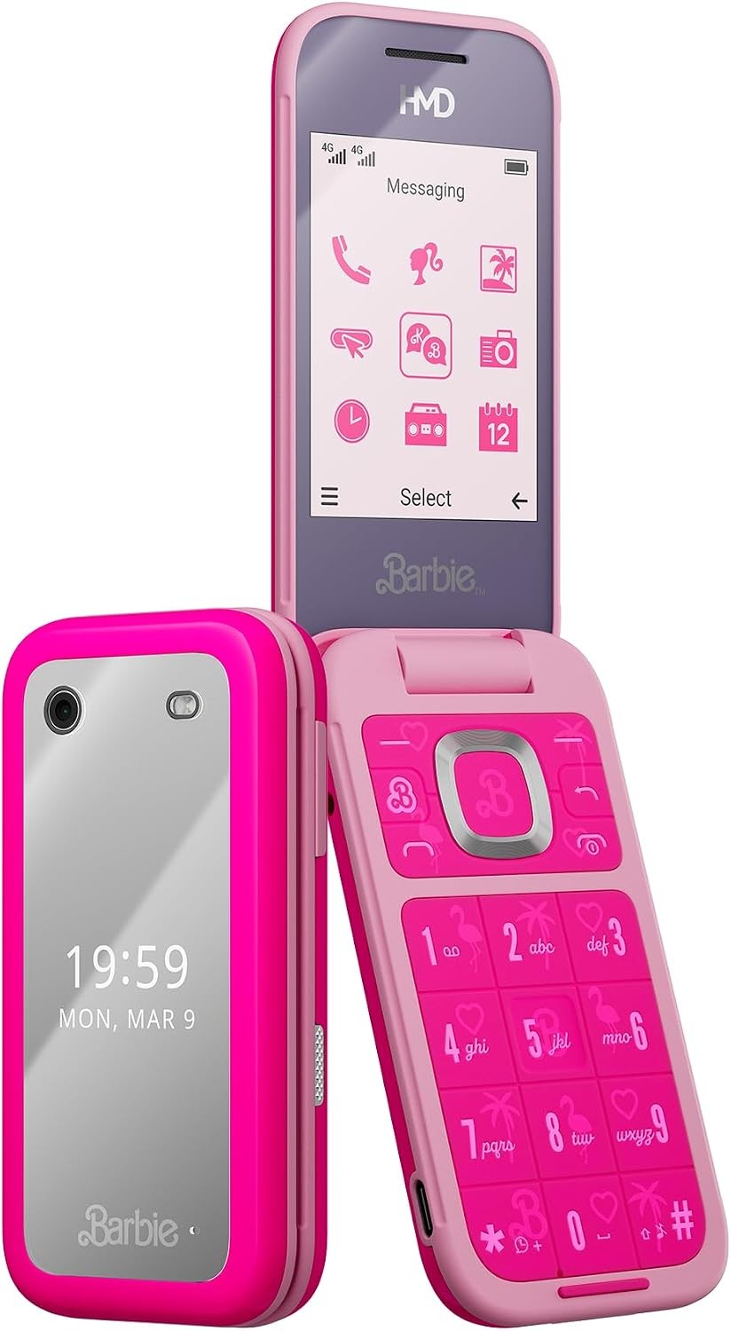 Barbie Phone Flip Unlocked International Version Pink Barbie Phone Flip Unlocked International Version Pink