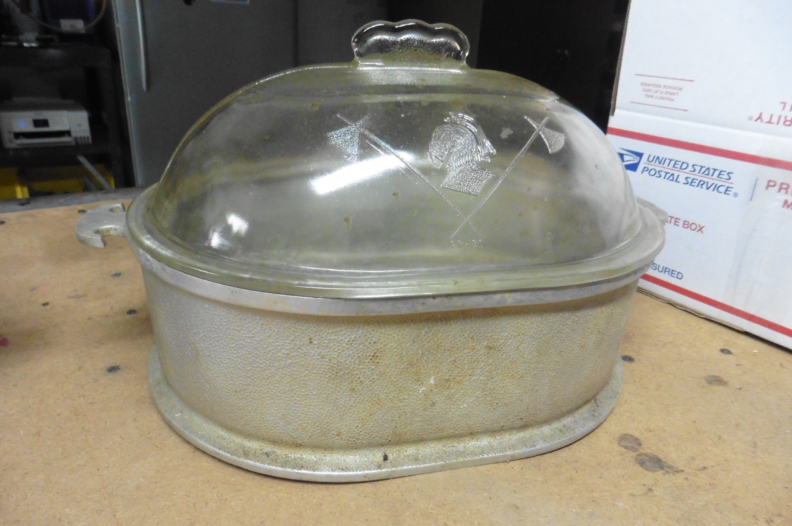 Vtg Guardian Service Ware Aluminum Cookware 1 Pots 1 glass lid