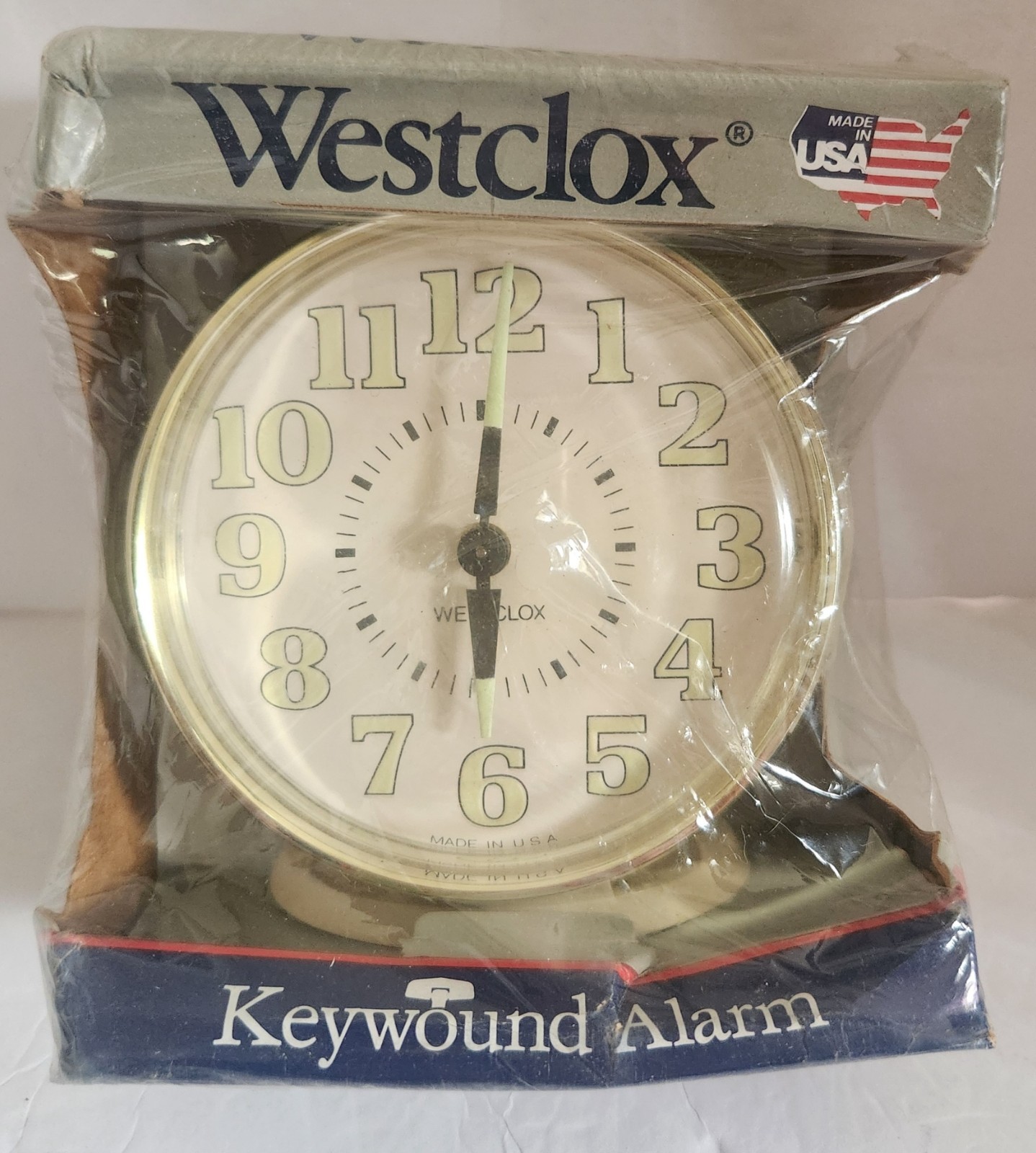 Vintage Westclox Keywound Alarm Clock Mint in Package USA
