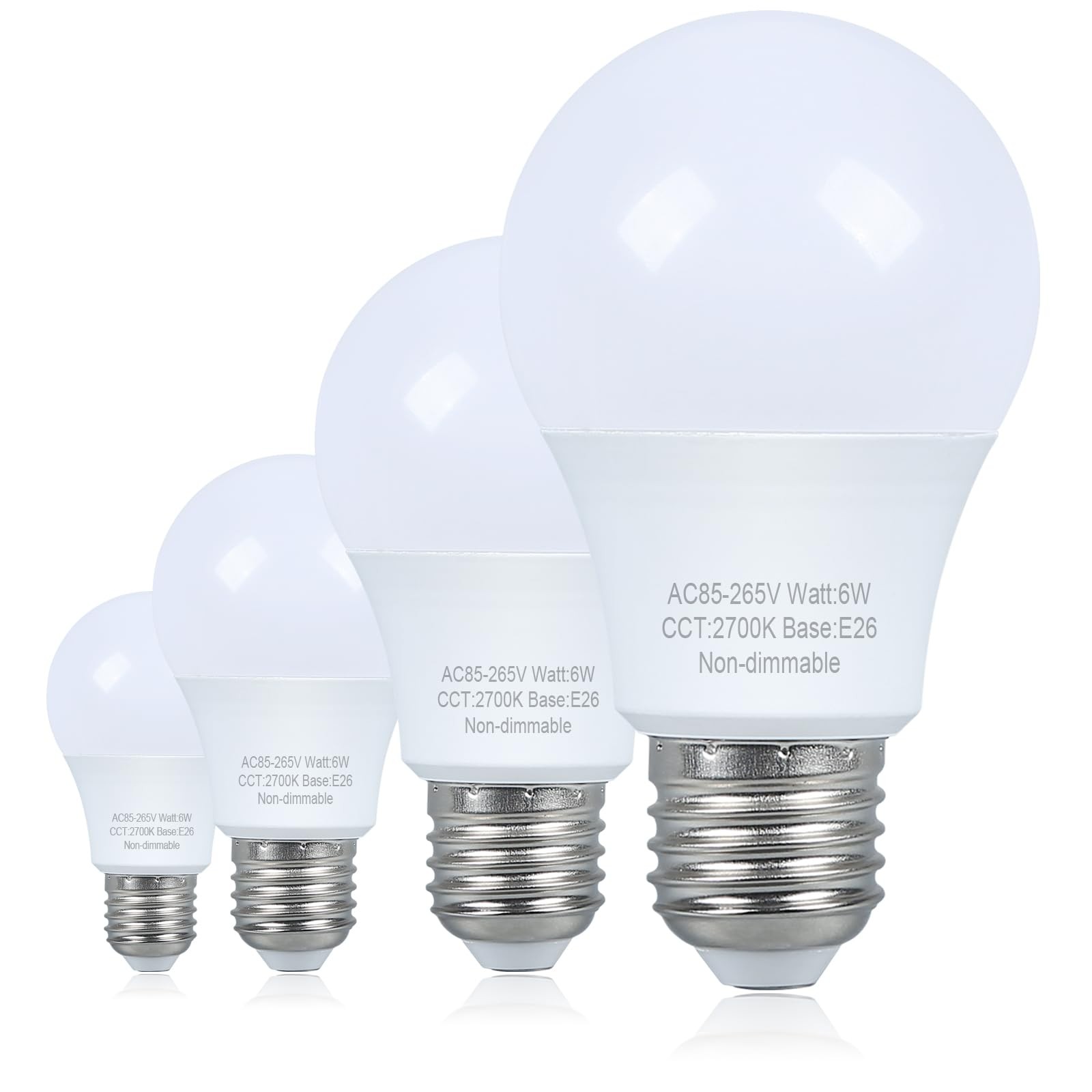 Marxlait 4 Pack LED Light Bulbs 40 watt Equivalent, Warm 2700k White