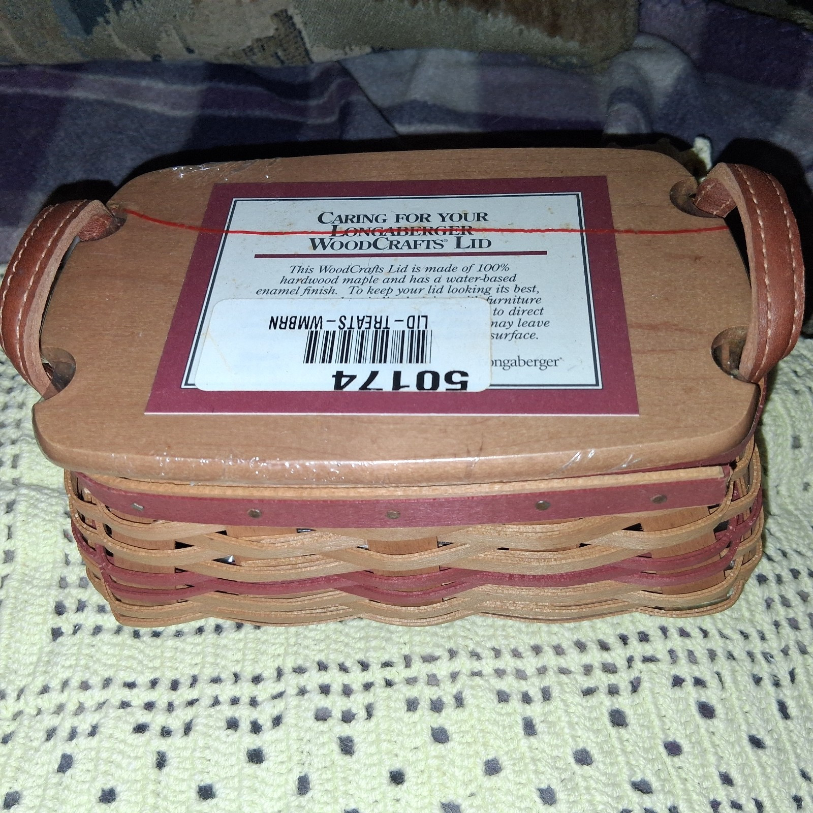 2002 LONGABERGER TREAT BASKET W/LINER EUC