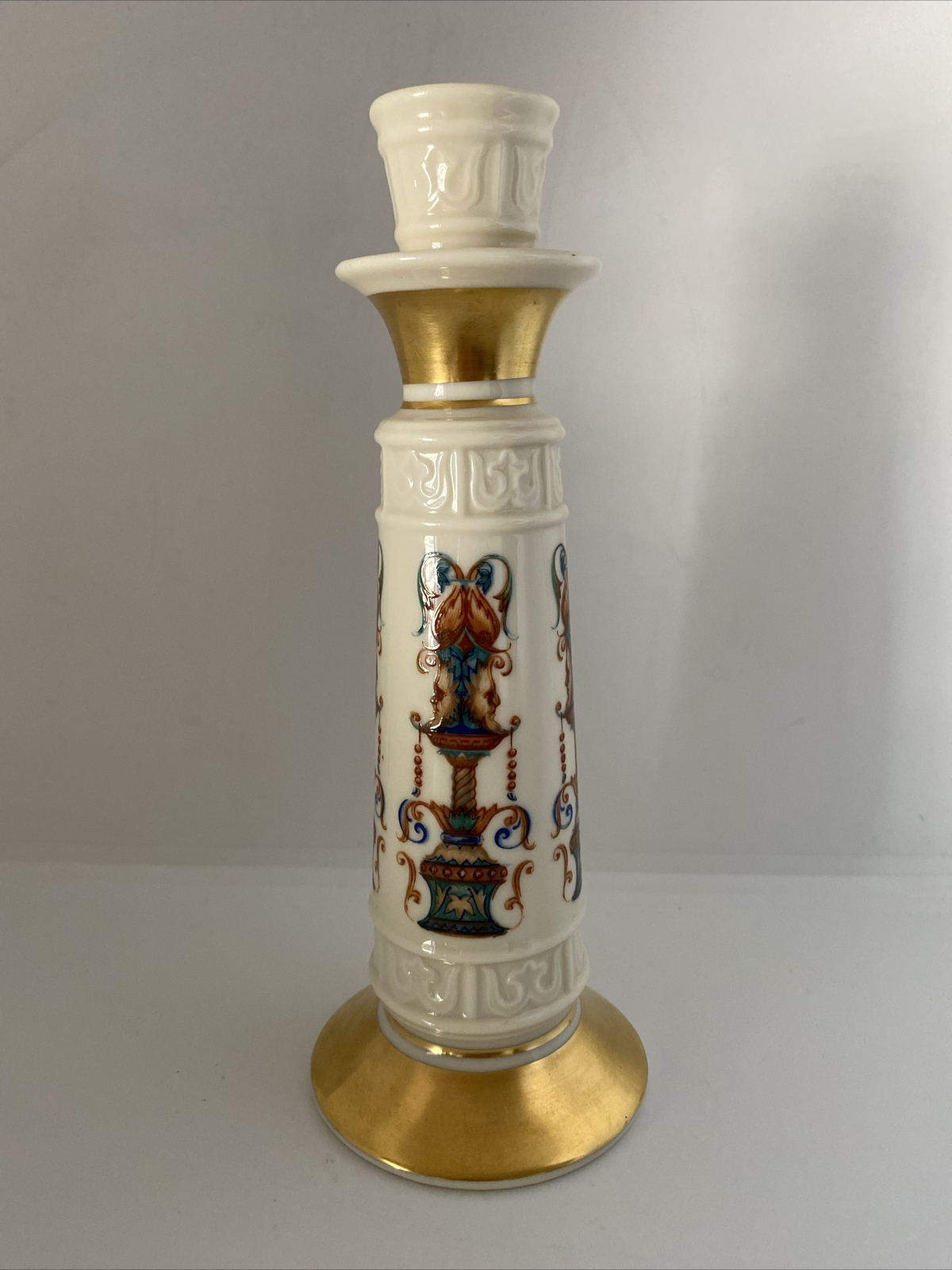 Vintage LENOX USA Lido Candlestick Gold Paint- Retired Pattern