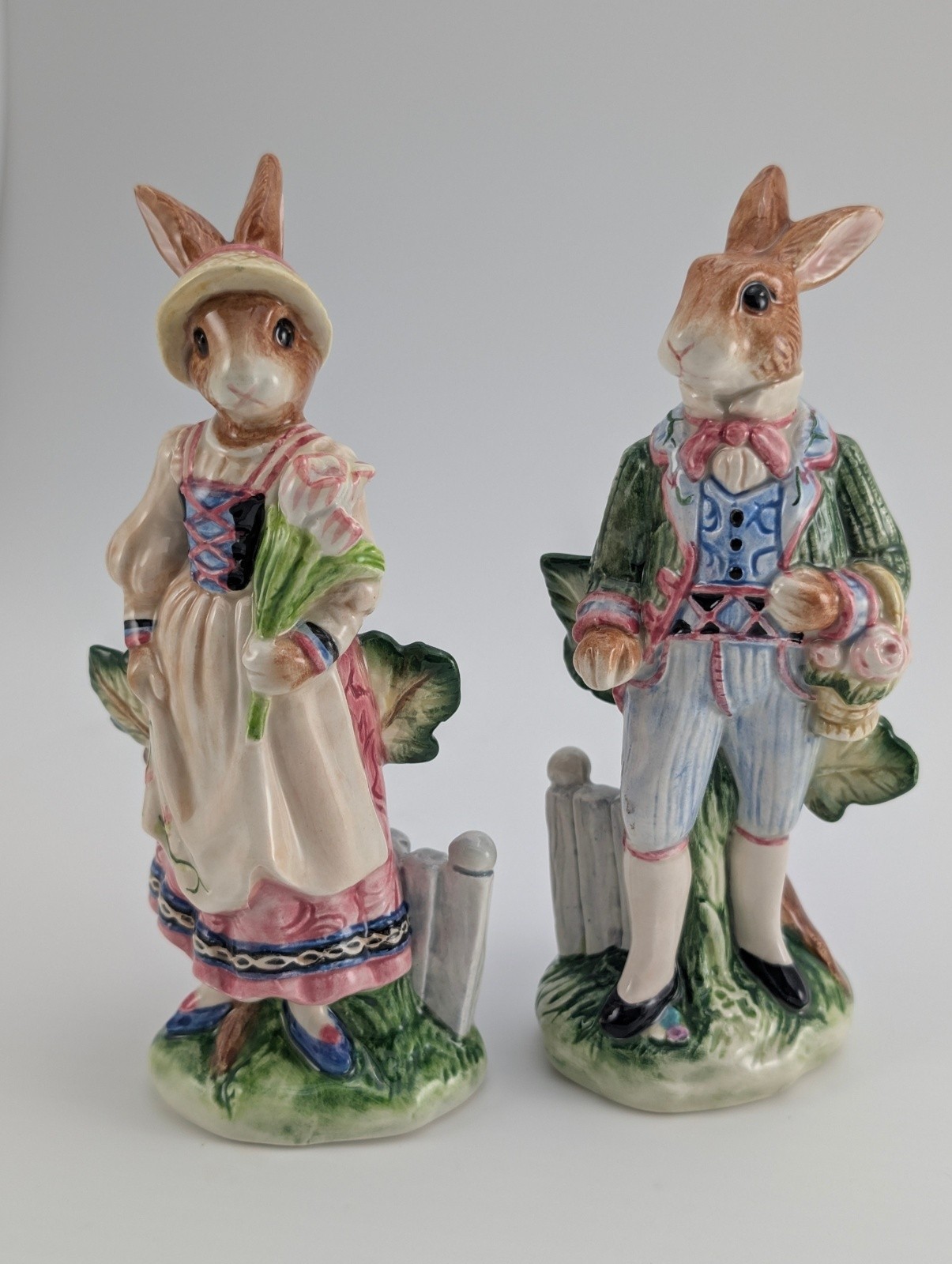 Fitz and Floyd Old World Rabbits Salt and Pepper Shakers Classics Vintage Easter Fitz and Floyd Old World Rabbits Salt and Pepper Shakers Classics Vintage Easter