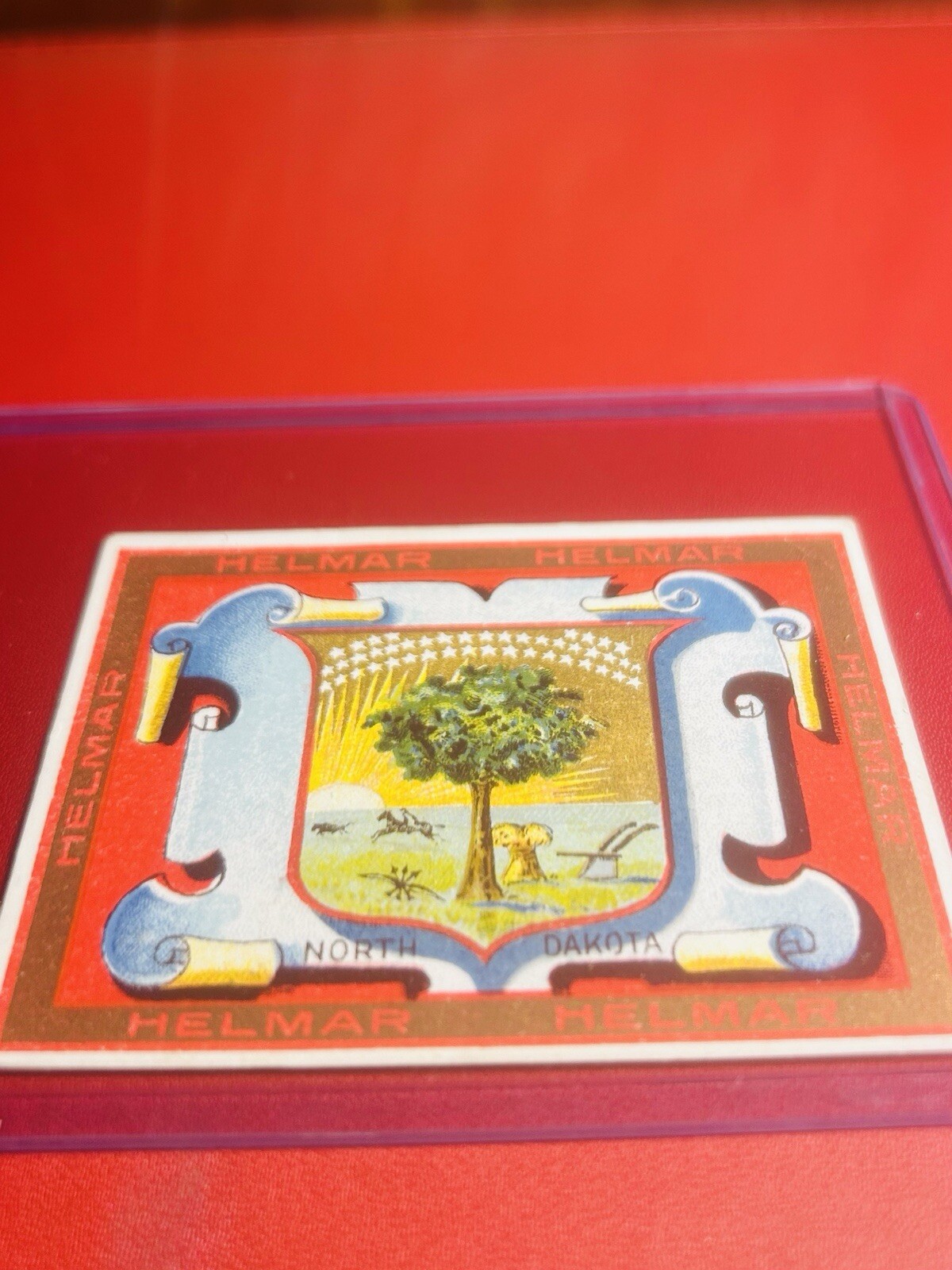 1910-11 Helmar Turkish Cigarettes Card - North Dakota - New To Market