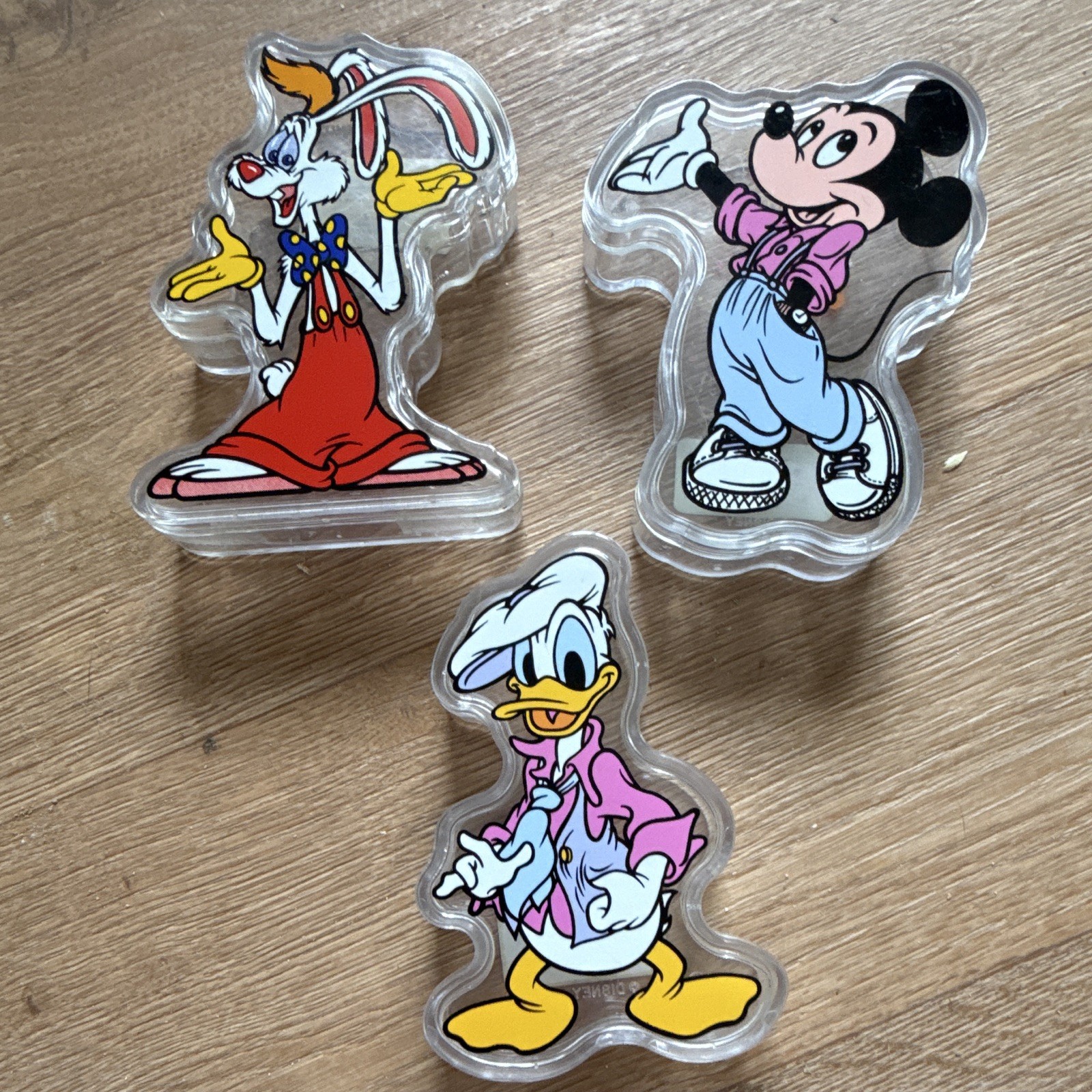 Disney Character Shaped Candy Containers Roger Rabbit Mickey Mouse Donald Duck