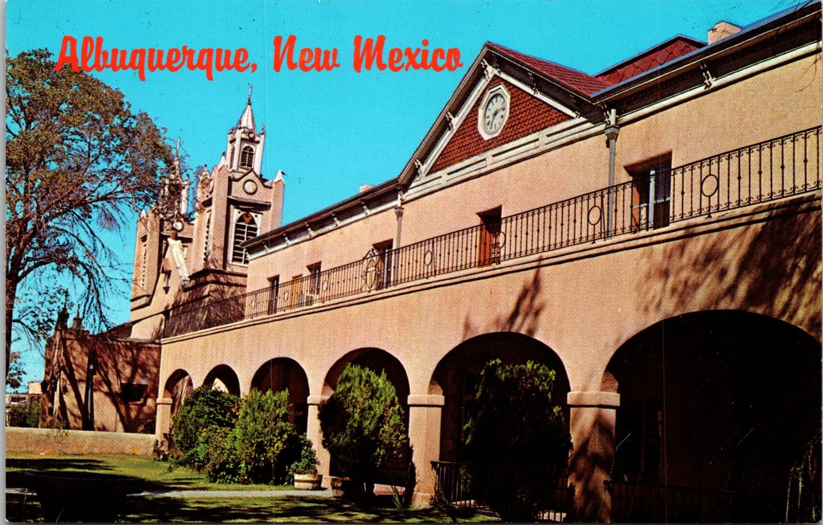 Vintage Postcard Albuquerque New Mexico San Felipe Church Photo By John Payne