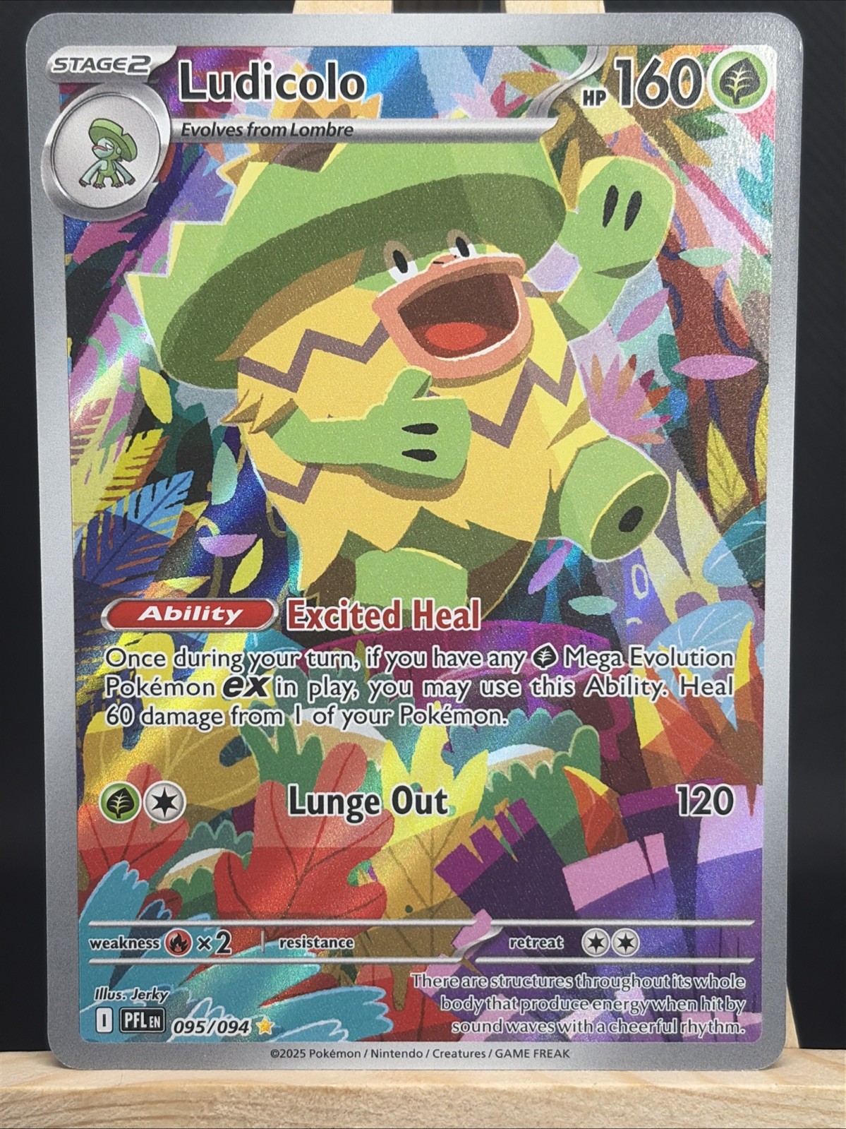 Ludicolo 095/094 Me02: Phantasmal Flames Holo
