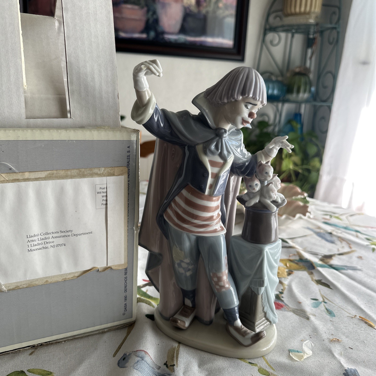 Vintage 1991 Lladro Daisa CIRCUS MAGIC  Clown Cats Original Box See Description
