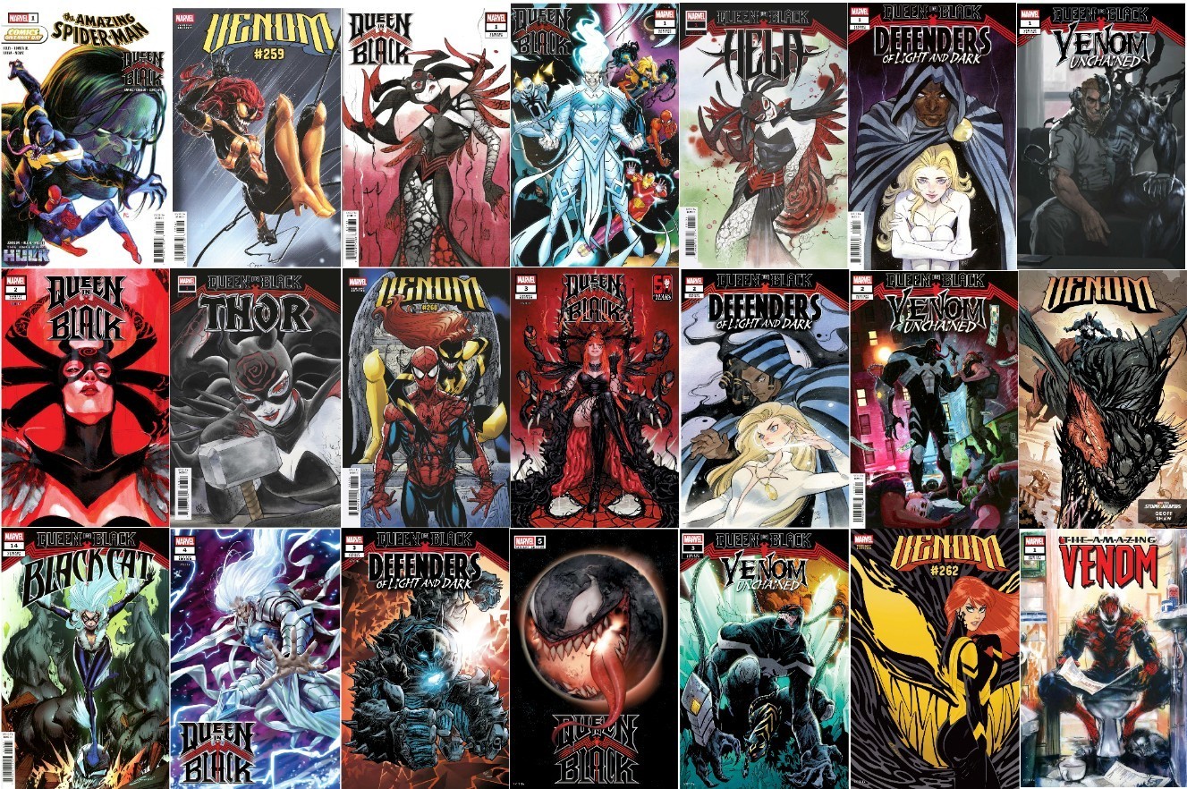 Queen In Black Complete Variant Cover Cross Over Event (21 books) Queen In Black Complete Variant Cover Cross Over Event (21 books)