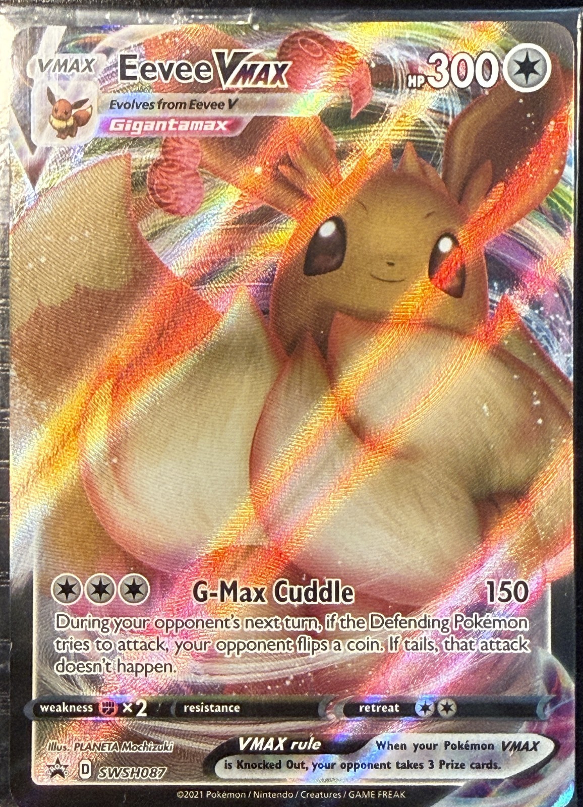 Eevee VMAX SWSH087 - Pokemon TCG SWSH Black Star Promo Holo (NM)