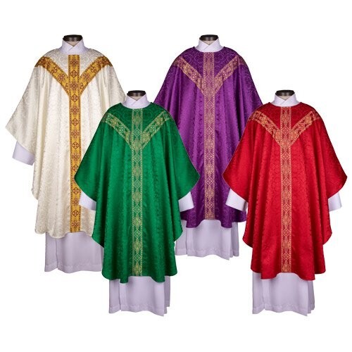 Avignon Collection Chasuble - SET OF 4 Chasubles and Stoles, Chasuble Vestments