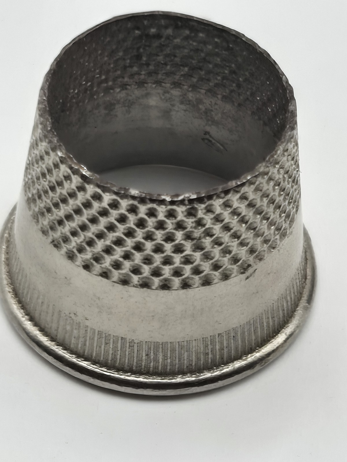 Vintage Metal Sewing Thimble Dimpled Design Hand Sewing Notion Tool