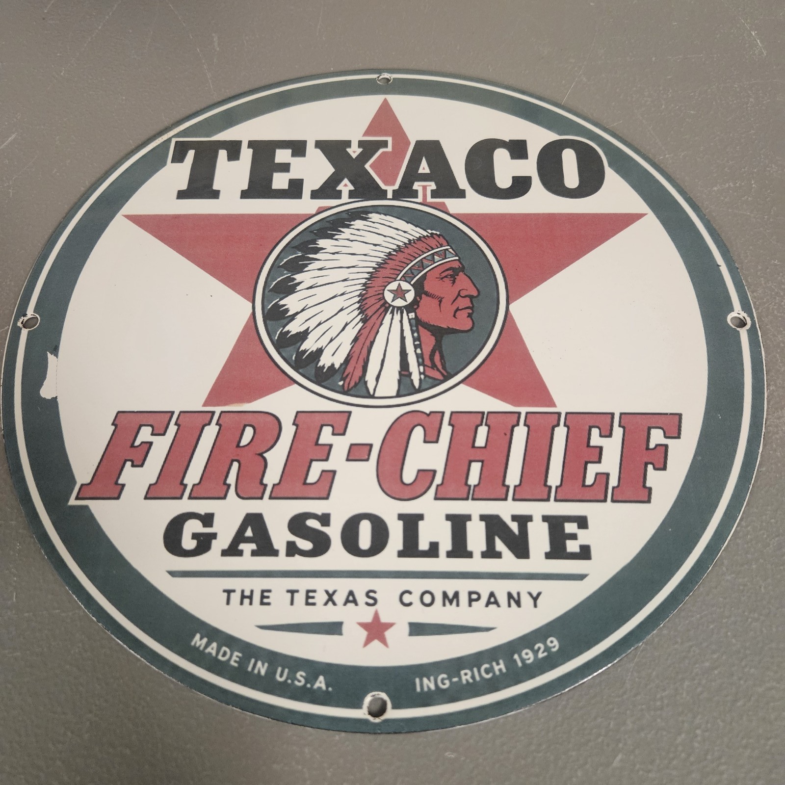 VINTAGE 1929 TEXACO FIRE CHIEF 12\