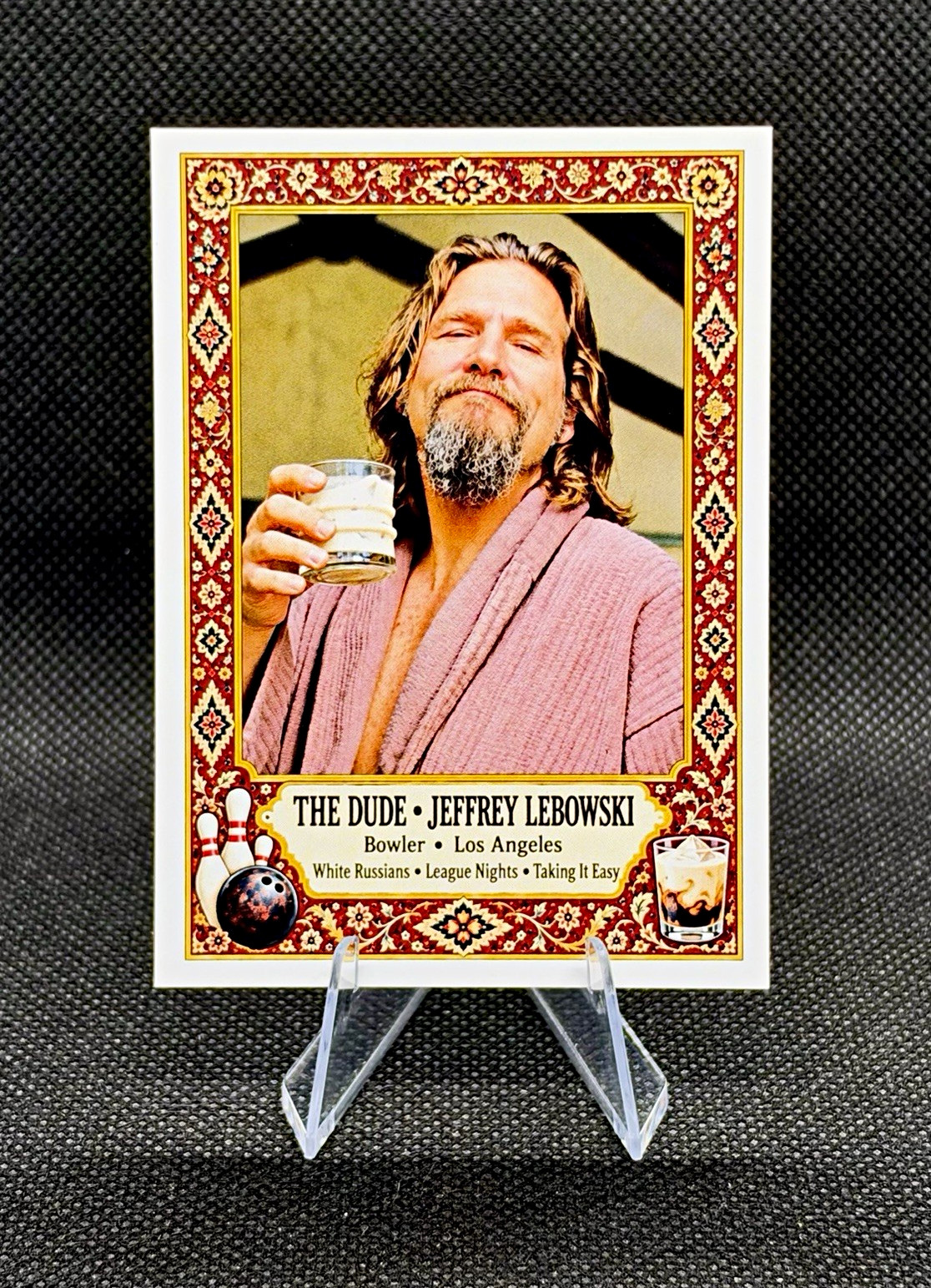 The Dude 🎳 Big Lebowski Movie Parody Novelty Custom ACEO Card Jeff Bridges The Dude 🎳 Big Lebowski Movie Parody Novelty Custom ACEO Card Jeff Bridges