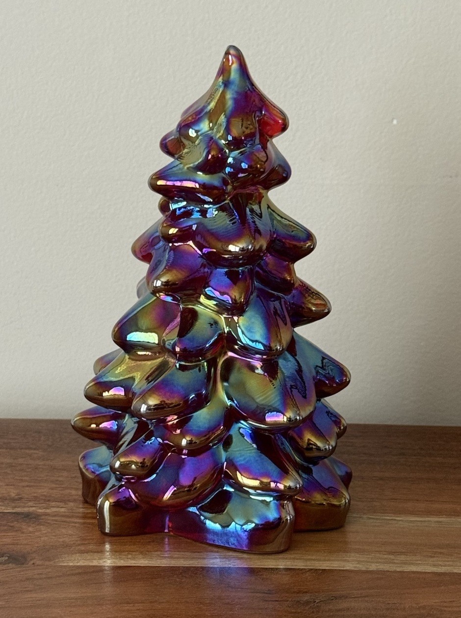 Mosser Glass USA Christmas Tree - RED CARNIVAL - 8