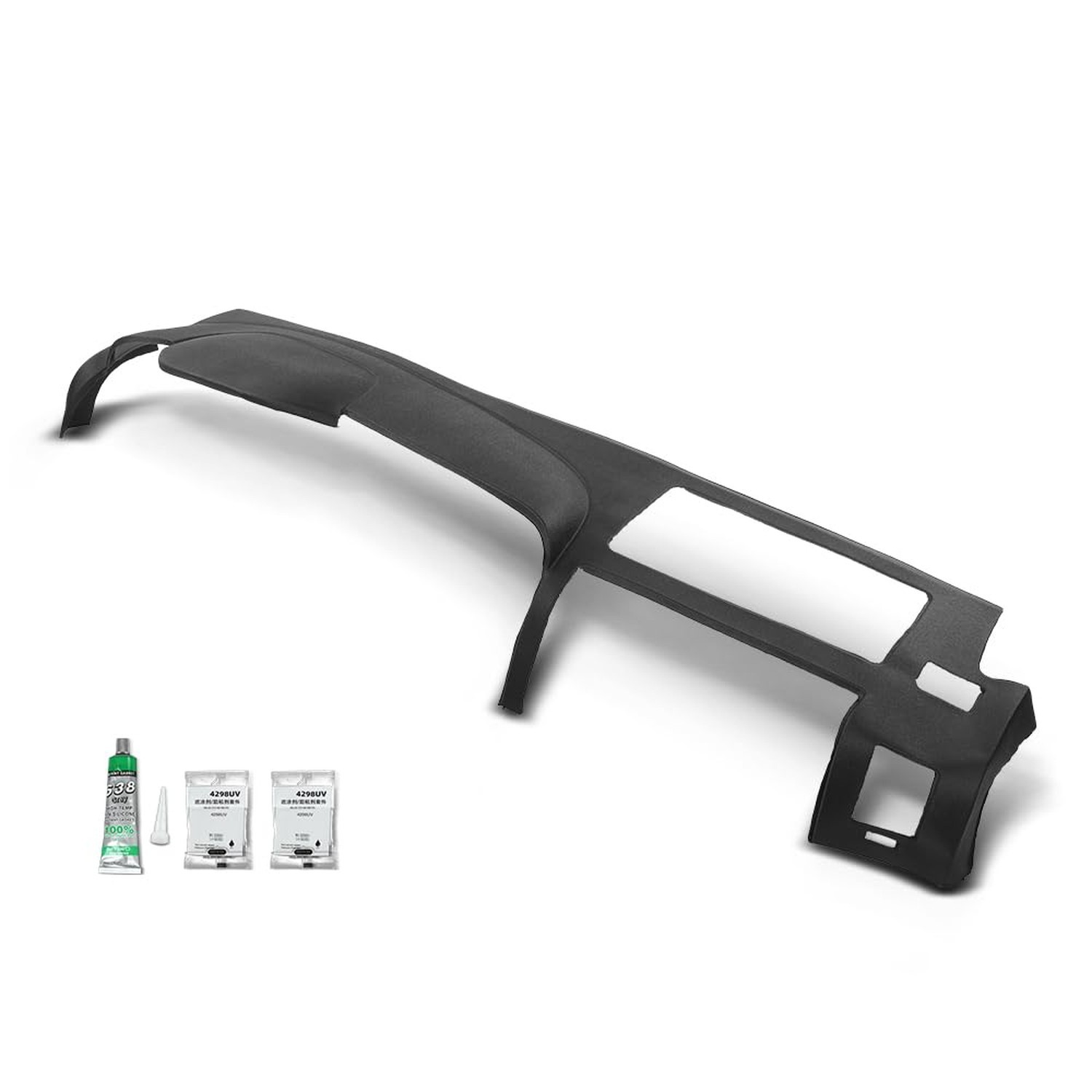 PIT66 TPE Dash Bezel Cover Fit Chevy Silverado GMC Sierra 2007-2013 Black | F...
