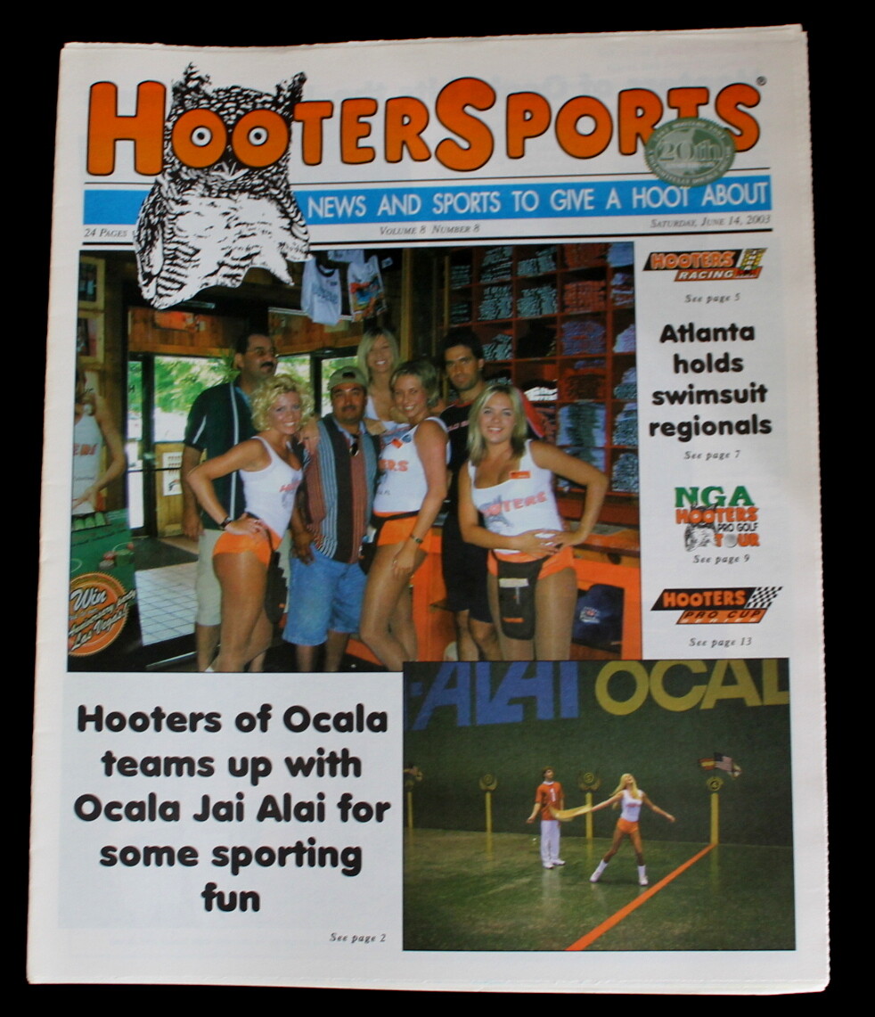  Vtg Hooters Newspaper uniform magazine 03 Sexy Bikini Costume xtra