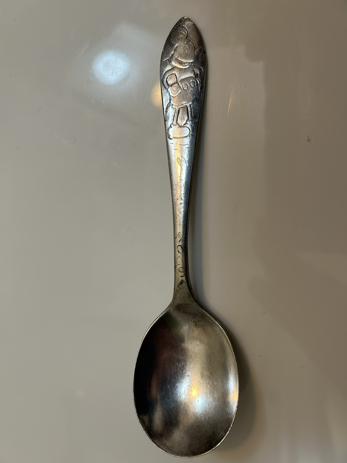 1930s Disney Mickey Mouse Wm Rogers Silverplate Spoon Post Toasties Premium
