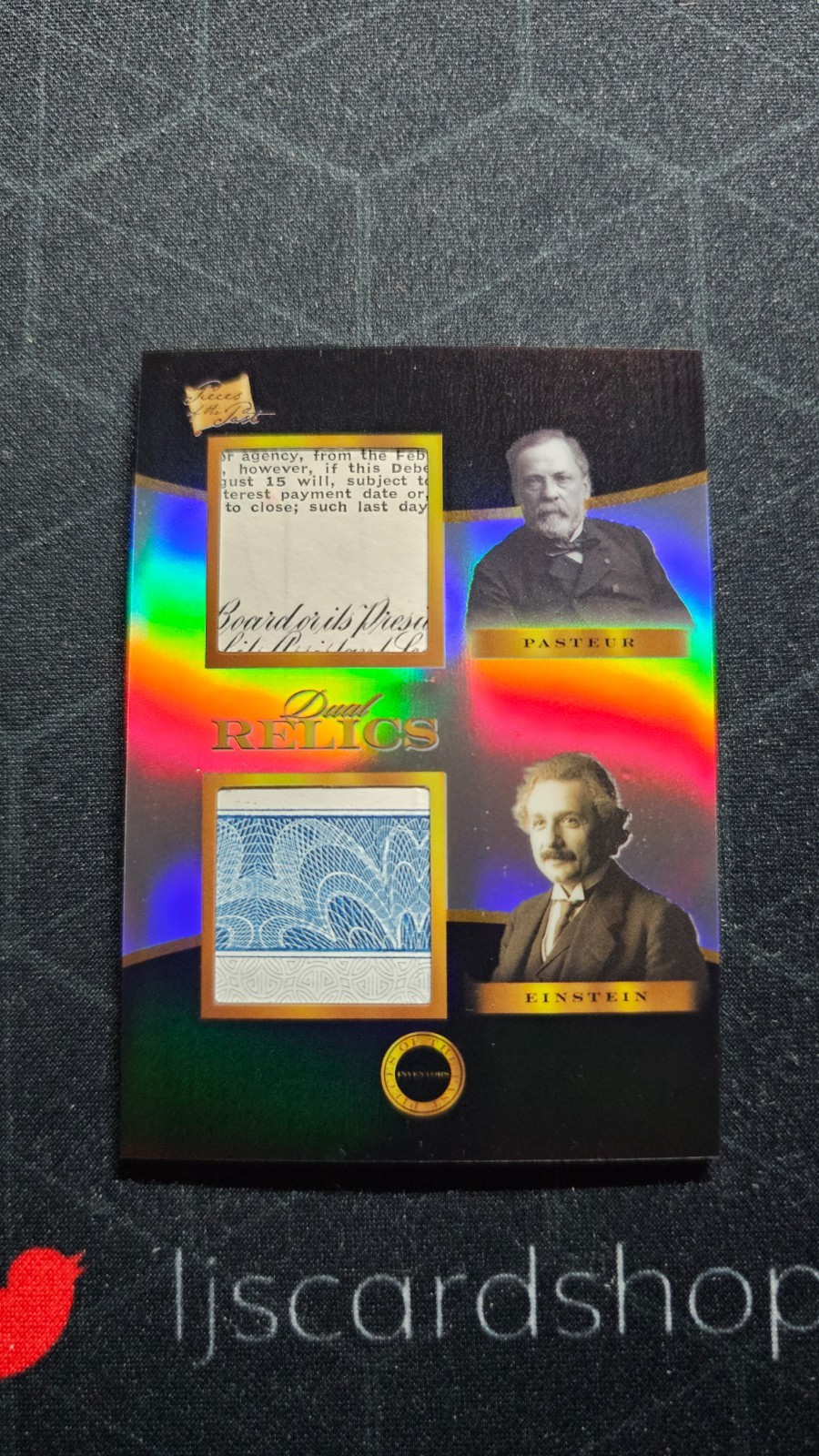 2025 Pieces Of The Past Louis Pasteur Albert Einstein Relic SPM