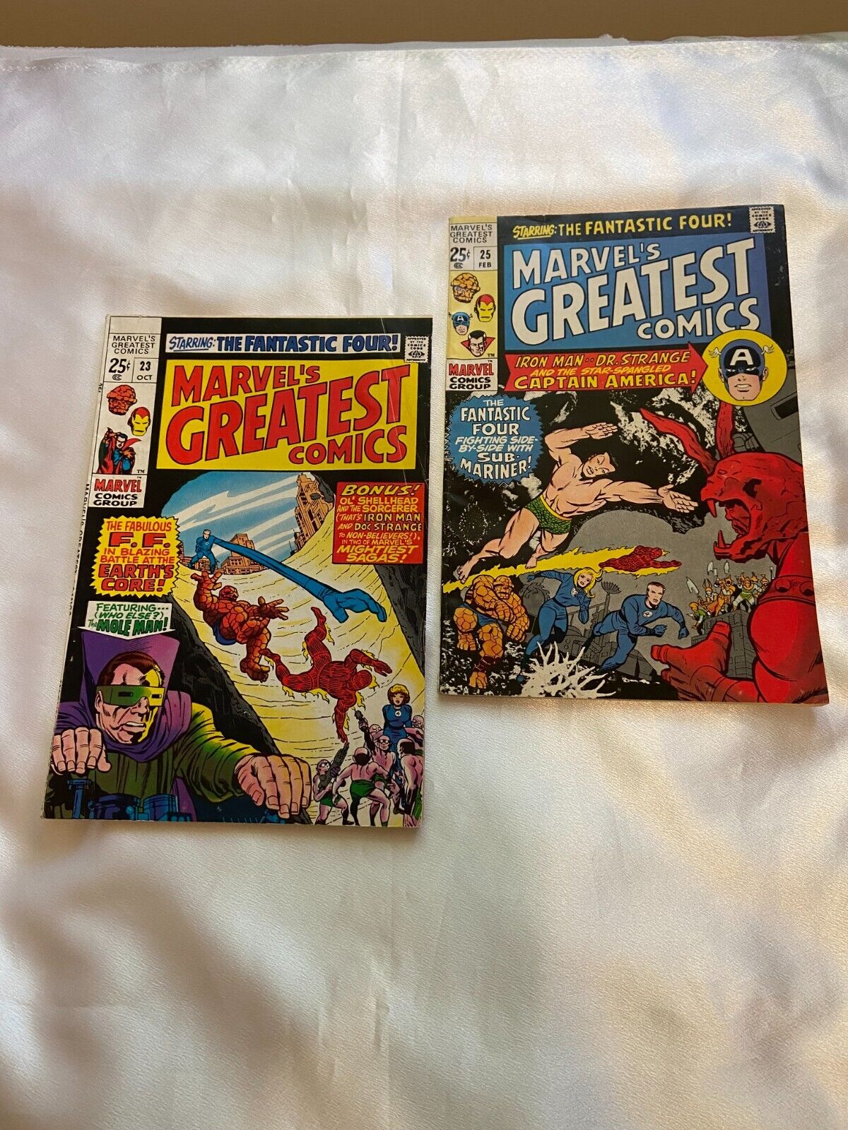 Marvel\'s Greatest Comics lot of 2 issues, 23(G), 25(VG/F)