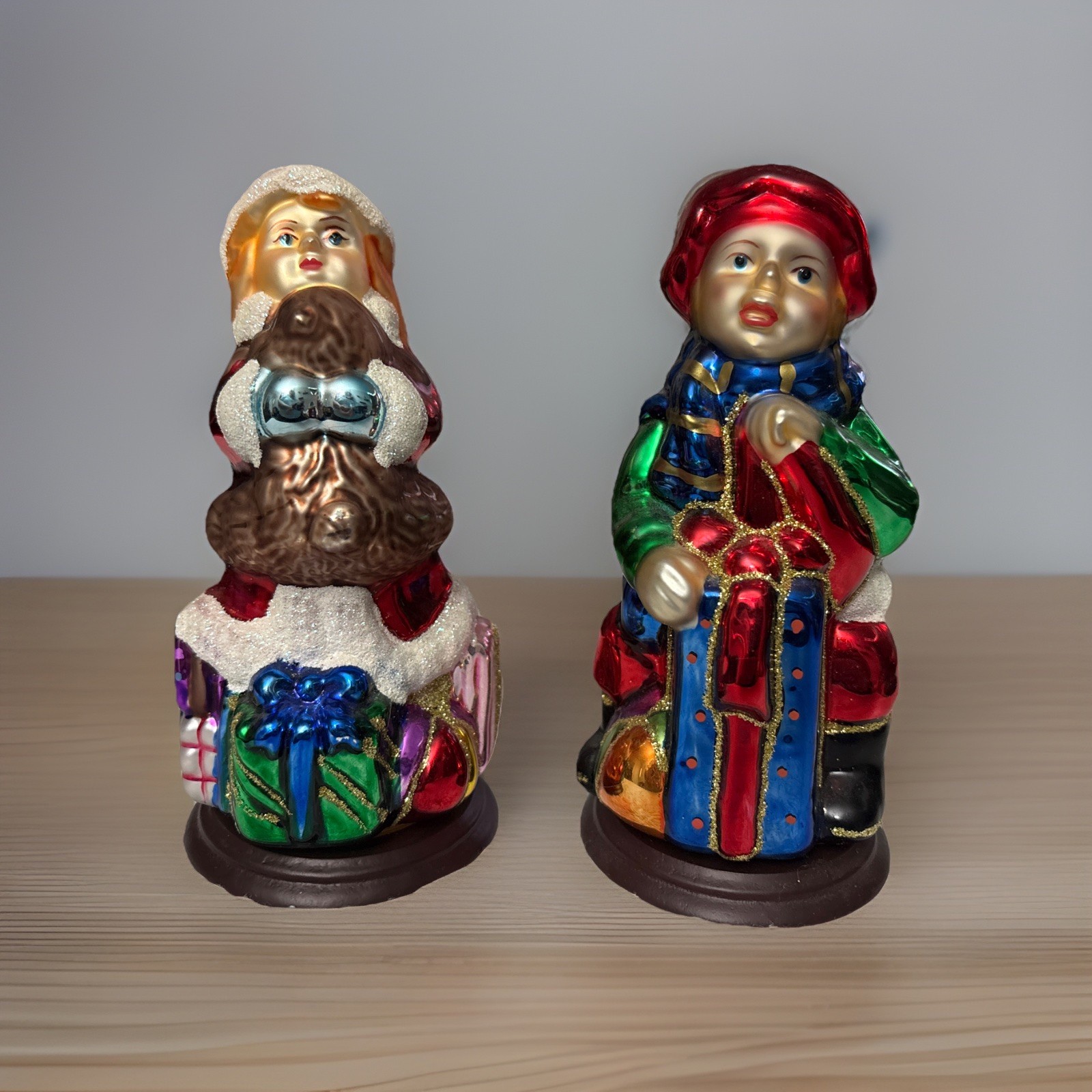 Thomas Pacconi Classics Mercury Glass Tabletop Decor Boy & Girl 2004