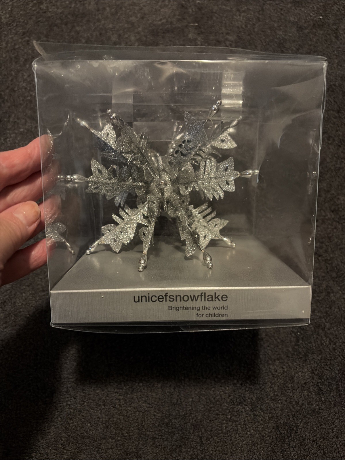 Pier 1 Limited Edition 2004 Unicef Snowflake Ornament
