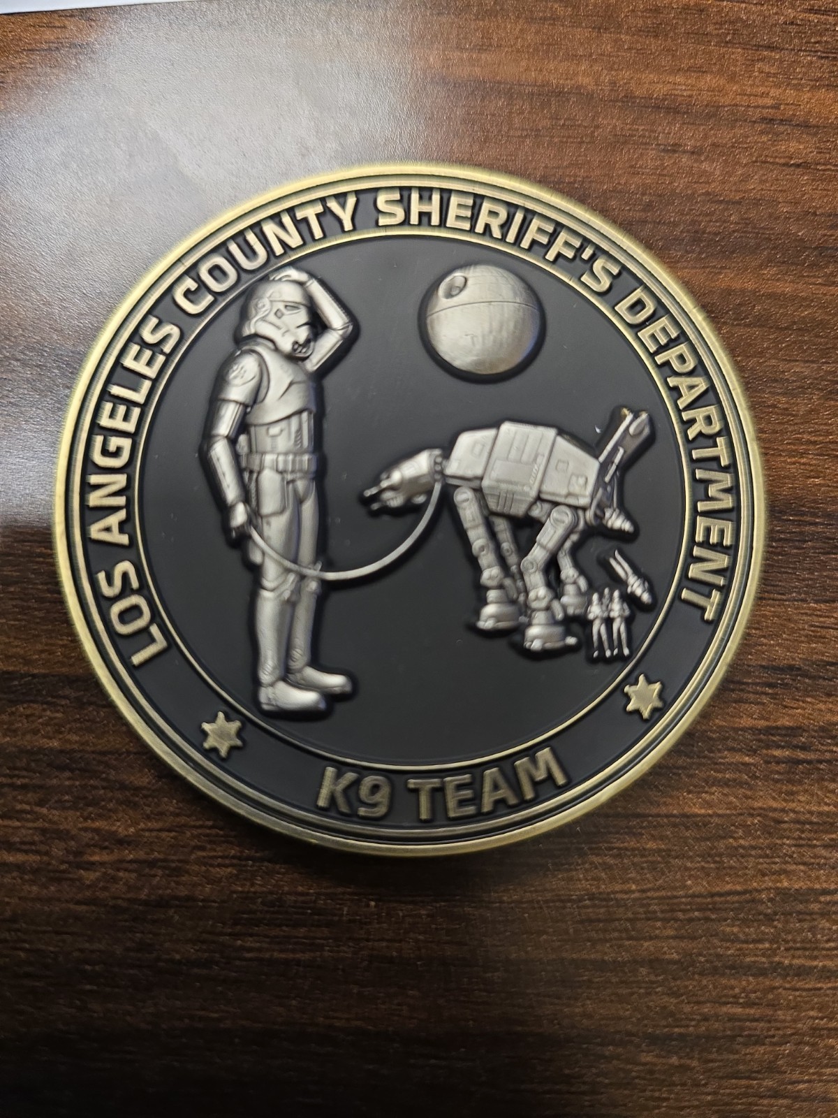 🔥🔥RARE Los Angelas County SO K9 Team Star Wars Mandalorian Coin