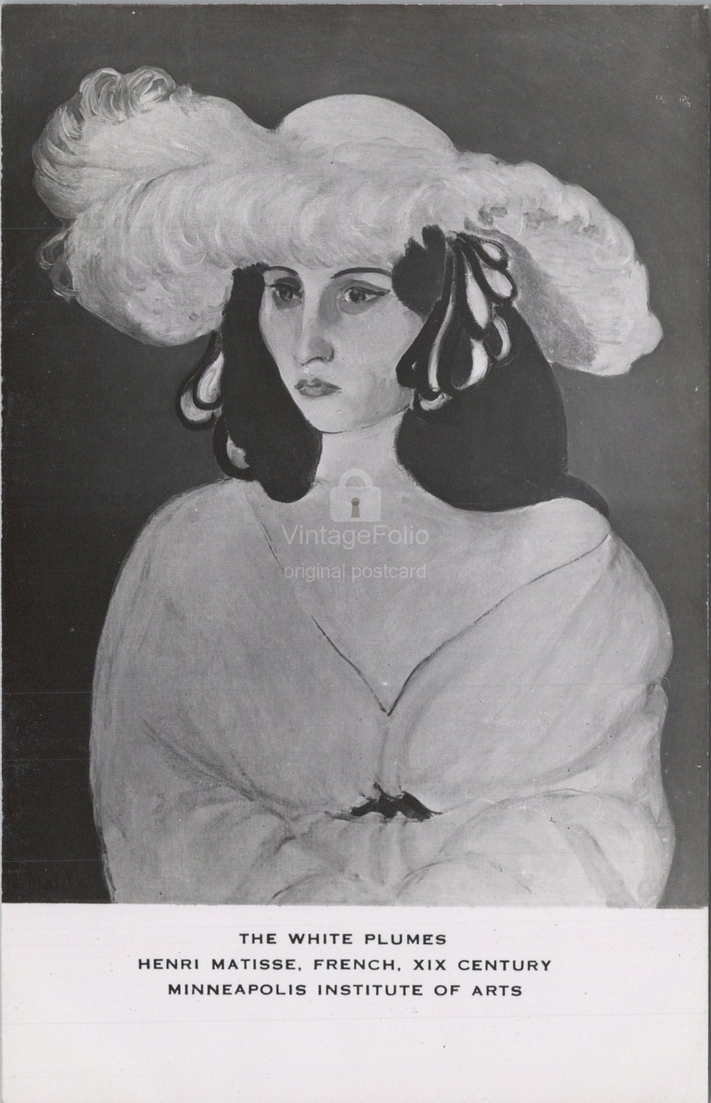 Henri Matisse The White Plumes Minneapolis Minnesota MN Institute Arts Postcard