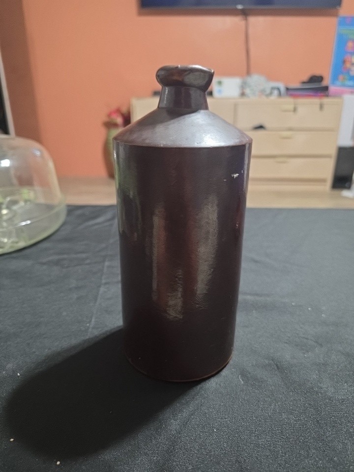 Doulton Lambeth Bottle -Sealed Antique Salt Glazed Ink Stoneware Collectible Doulton Lambeth Bottle -Sealed Antique Salt Glazed Ink Stoneware Collectible