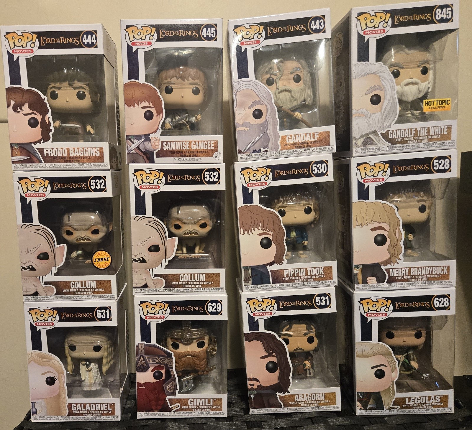 Funko Pop Lord of the Rings LOTR Vinyl Lot 12 New In Box w/ Hot Topic Exclusive